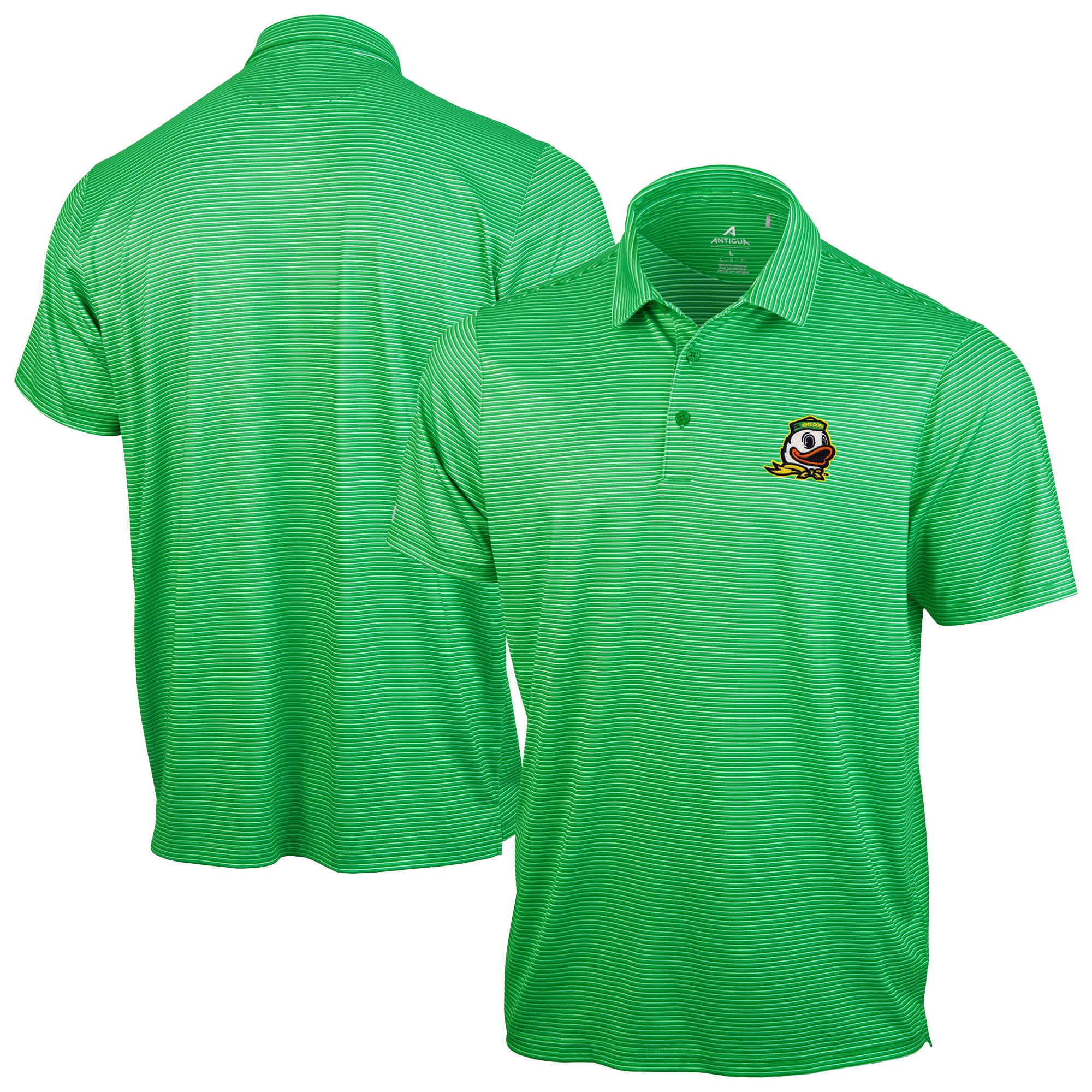 Polo Antigua vert pour homme, collection Oregon Ducks Lineage