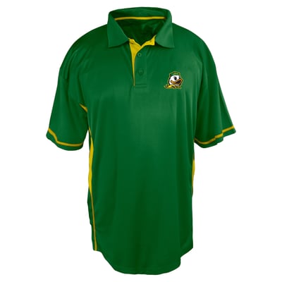 Oregon Ducks Profile Color Block Panel Polo Men's Big and Tall - Green