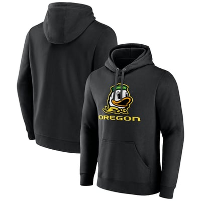 Oregon Ducks Lockup Pullover Hoodie - Black