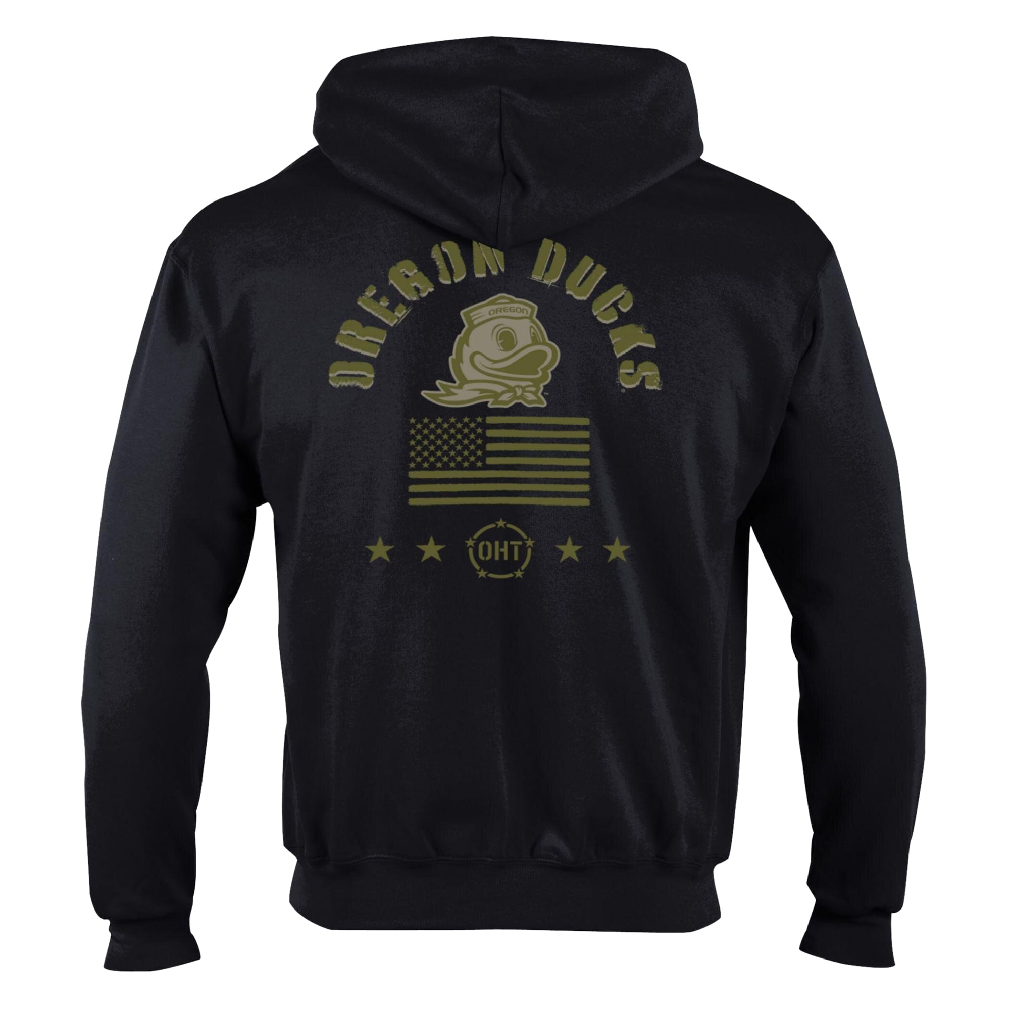 Sweat à capuche zippé en polaire Powerblend noire Champion Oregon Ducks Operation Hat Trick pour homme