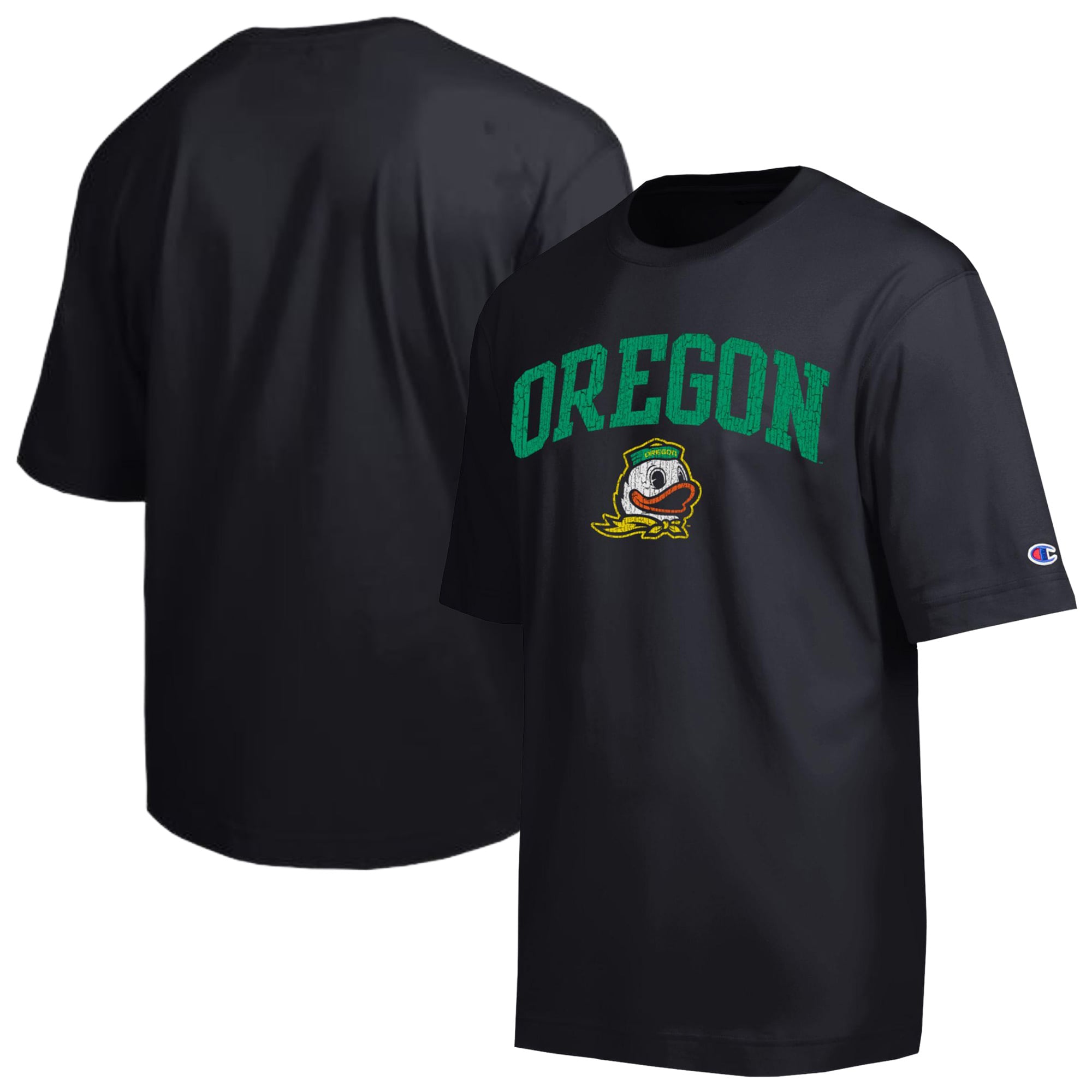Men's Champion  Black Oregon Ducks Scholar All-Star T-Shirt