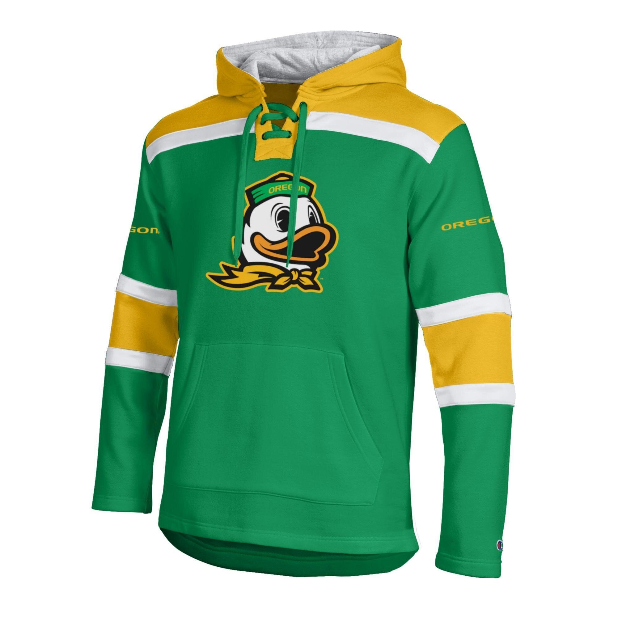 Sweat à capuche en polaire Champion vert Oregon Ducks pour homme