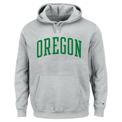 Oregon Ducks Champion  Big & Tall Reverse Weave Fleece Hoodie Sweatshirt - Heather Gray