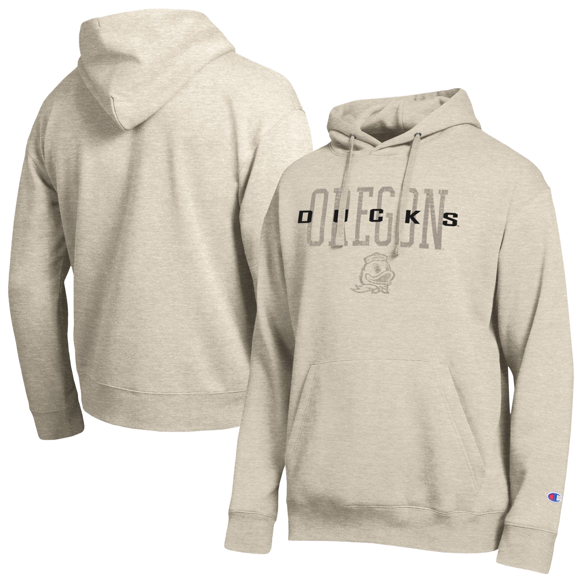 Sweat à capuche Champion Oatmeal Oregon Ducks All-Star Neutral Stack pour homme