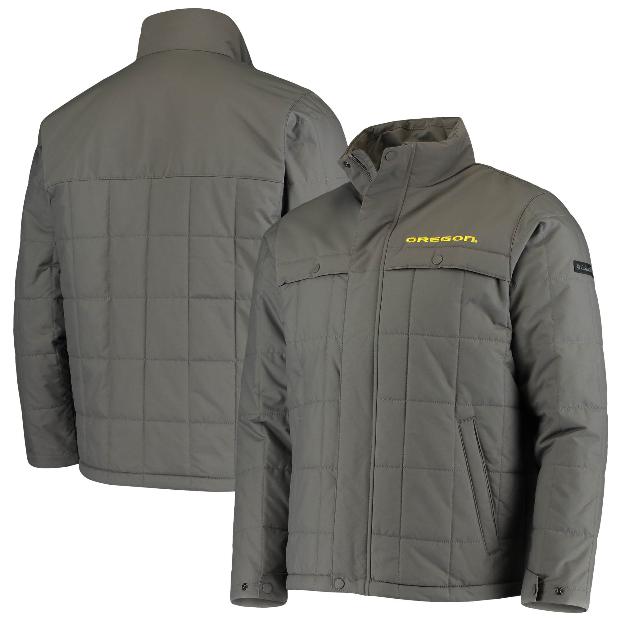Men's Columbia Charcoal Oregon Ducks Ridgestone Full-Zip Jacket