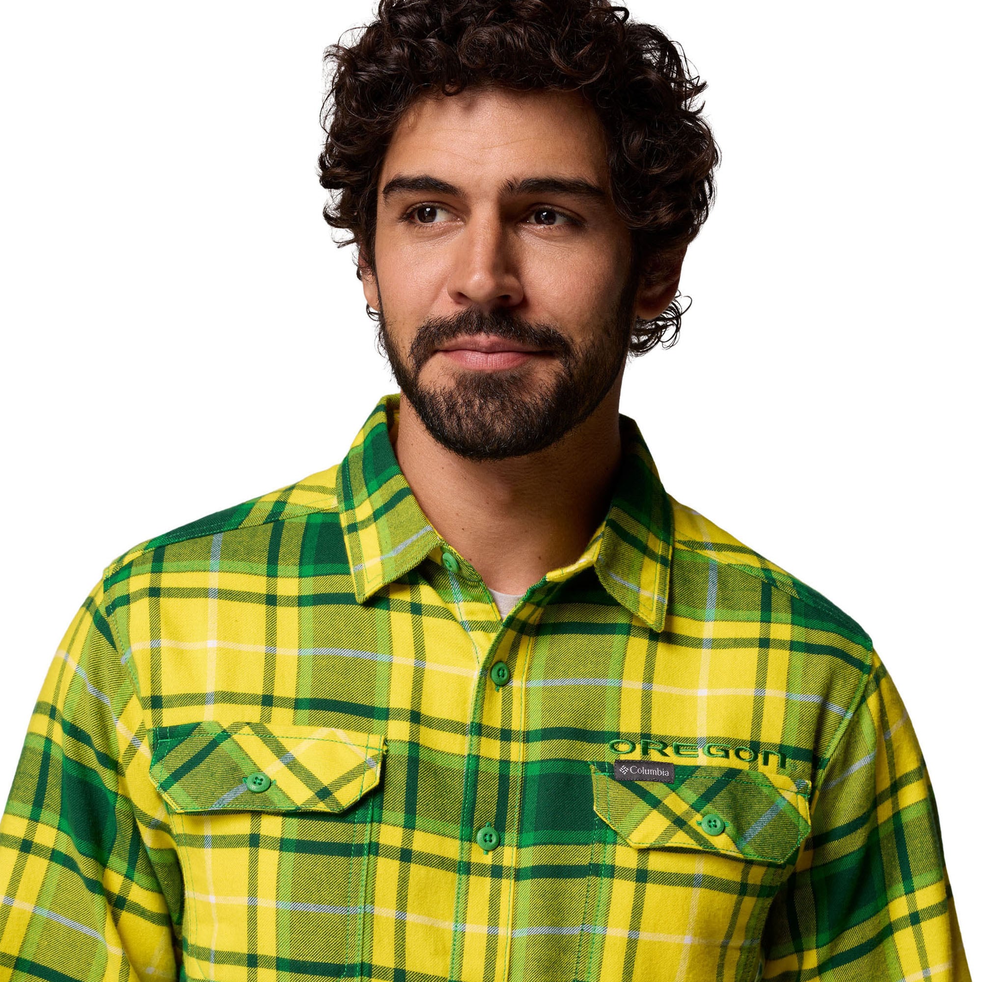 Chemise boutonnée à manches longues en flanelle Omni-Wick pour homme