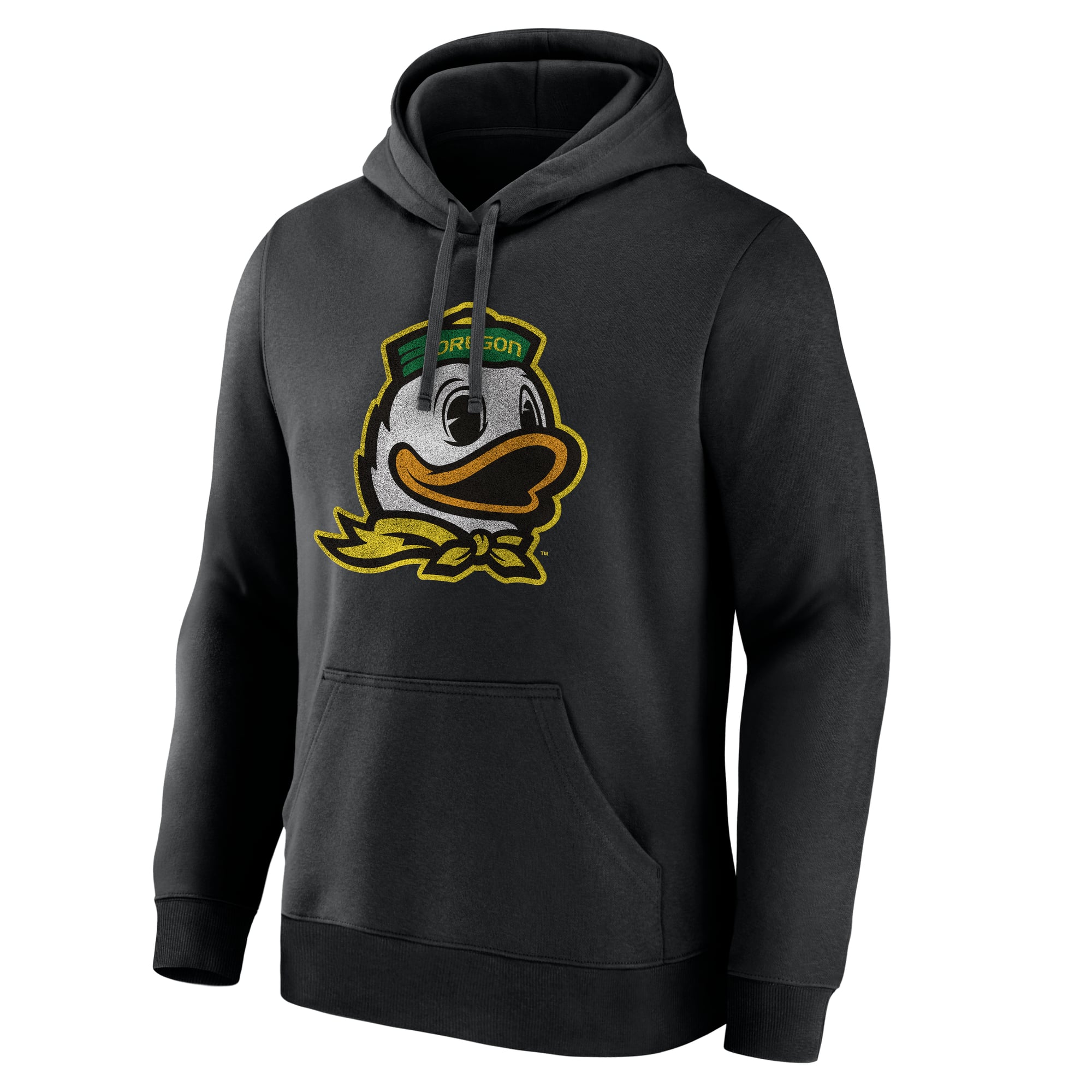 Sweat à capuche polaire noir logo principal des Oregon Ducks pour homme