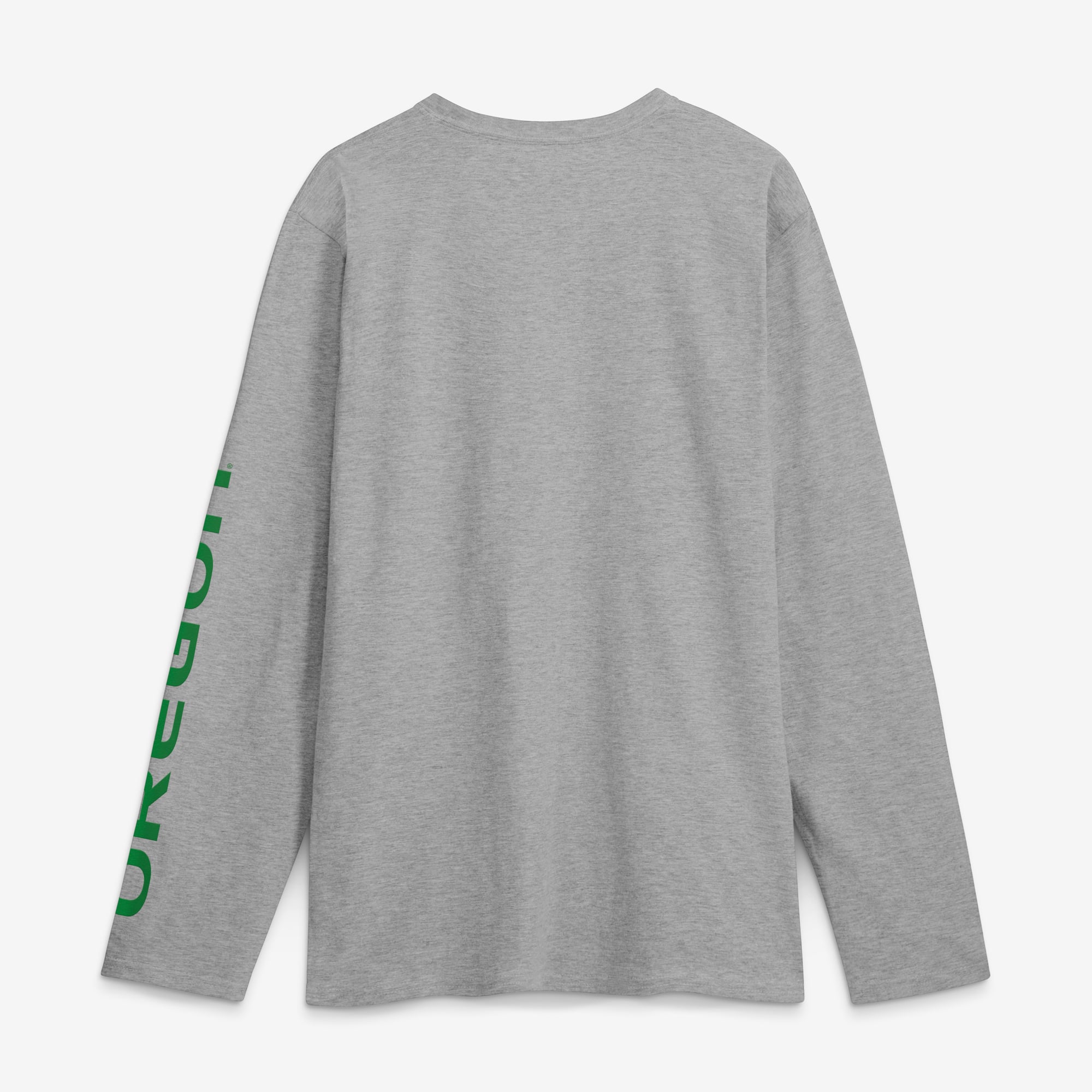 Men's Logo Athletic Heather Gray Oregon Ducks Primary Long Sleeve T-Shirt