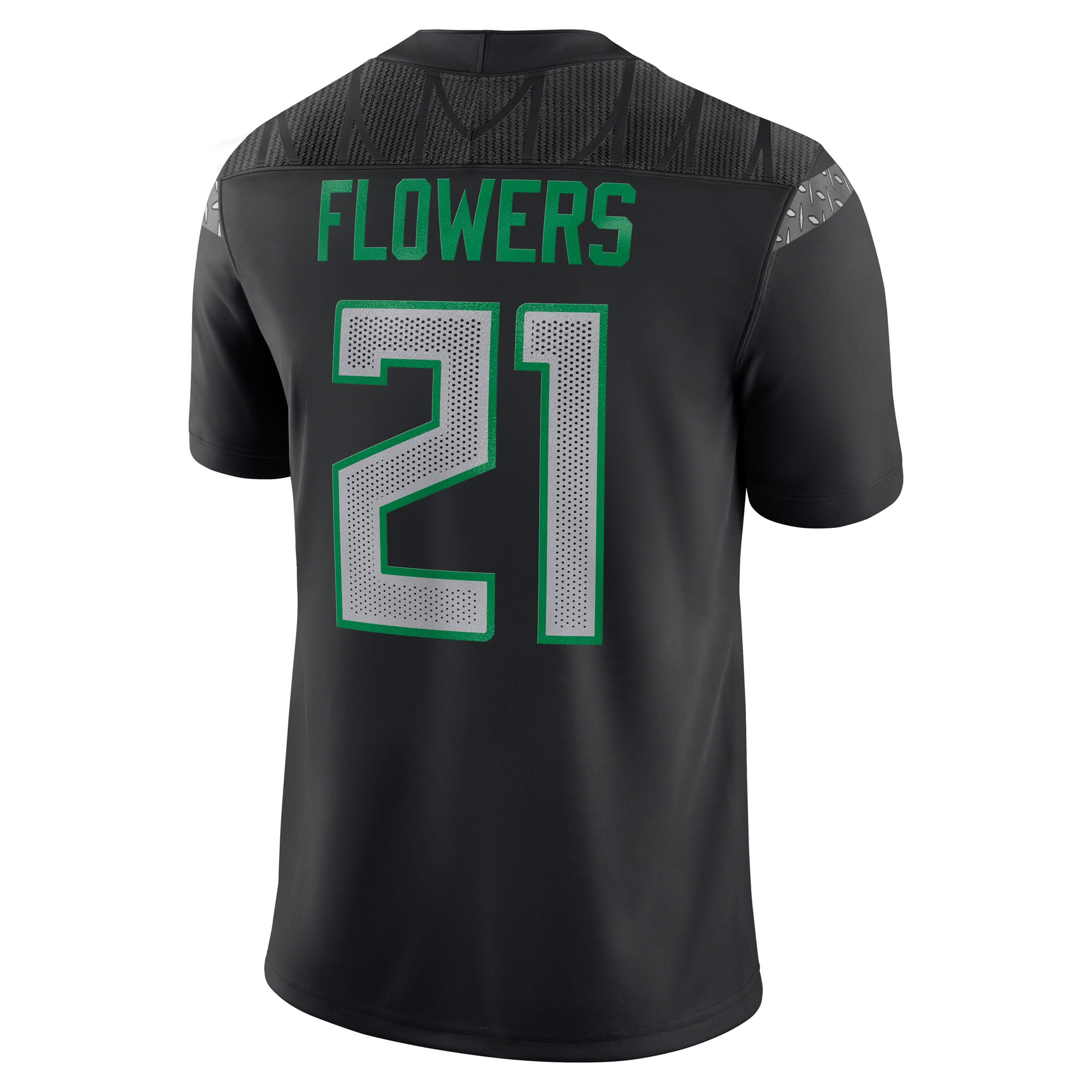 Men's Nike Aaron Flowers Black Oregon Ducks Home Game Jersey
