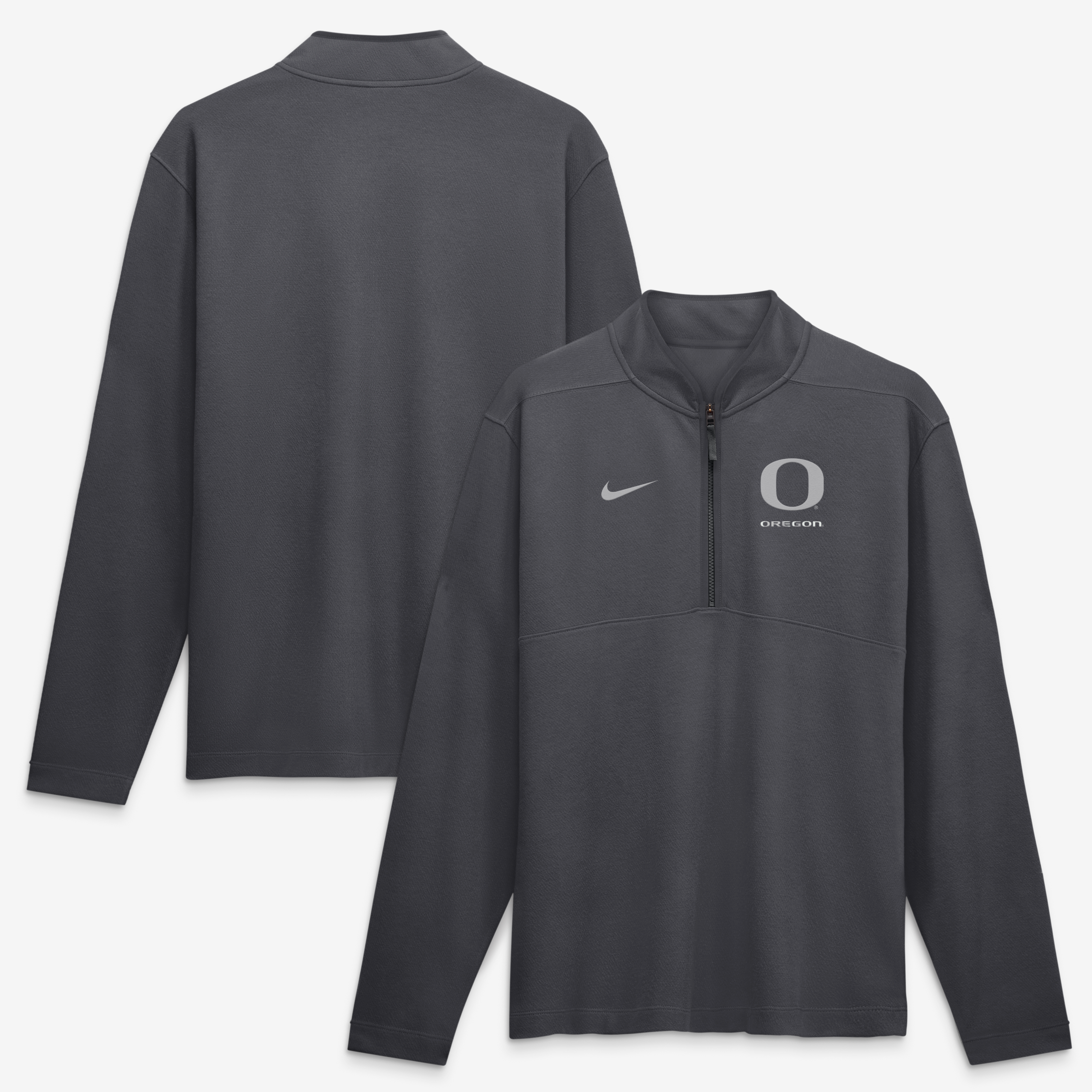 Pull-over Nike Oregon Ducks Dri-FIT Victory demi-zip anthracite pour homme