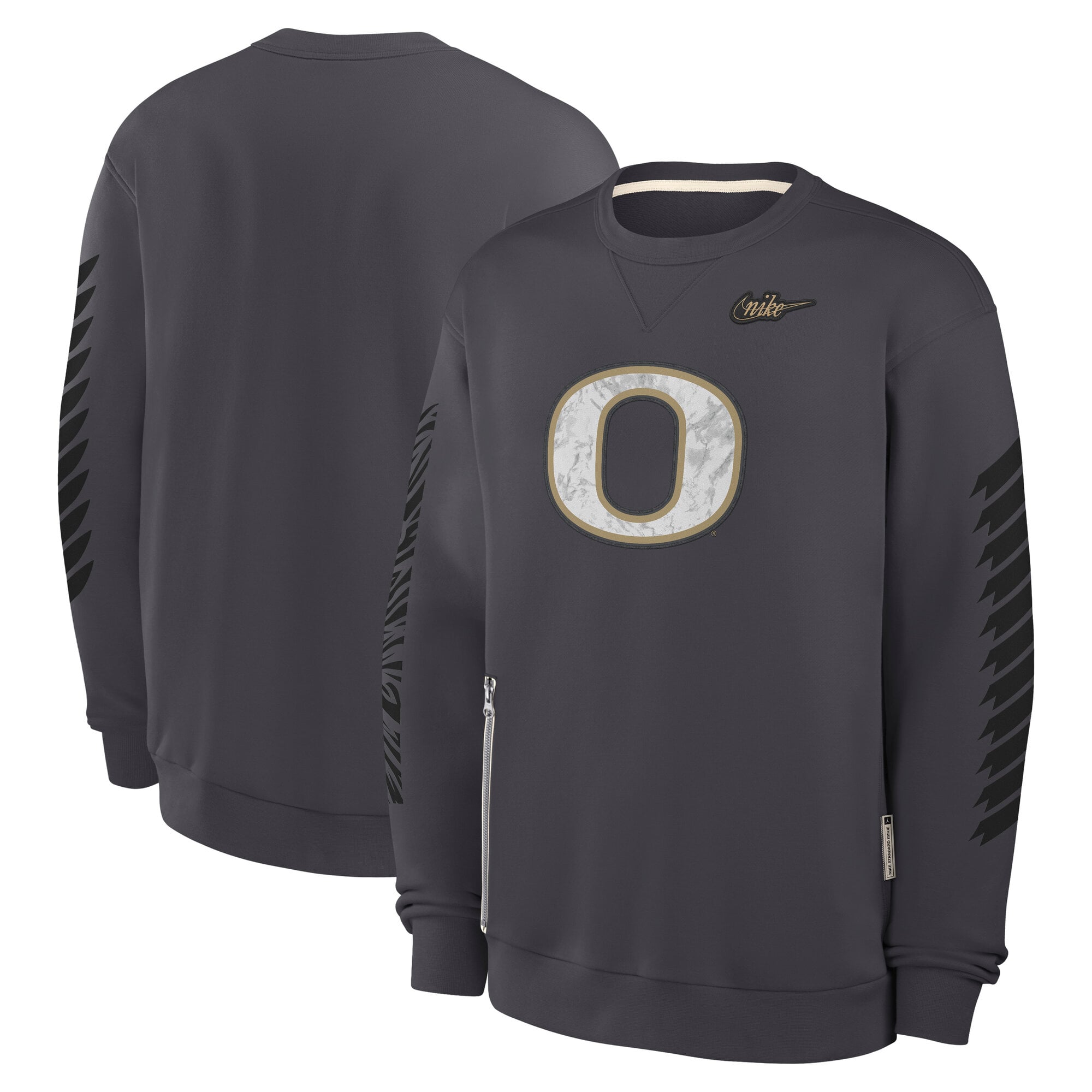 Sweat-shirt Nike Anthracite Oregon Ducks Shoe Duck Fleece pour homme