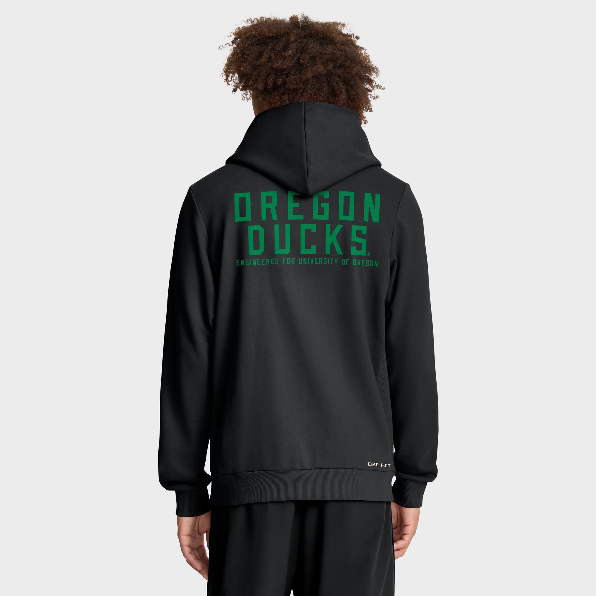 Men's Nike Black Oregon Ducks 2025 Sideline Standard Issue Dri-FIT Full-Zip Hoodie