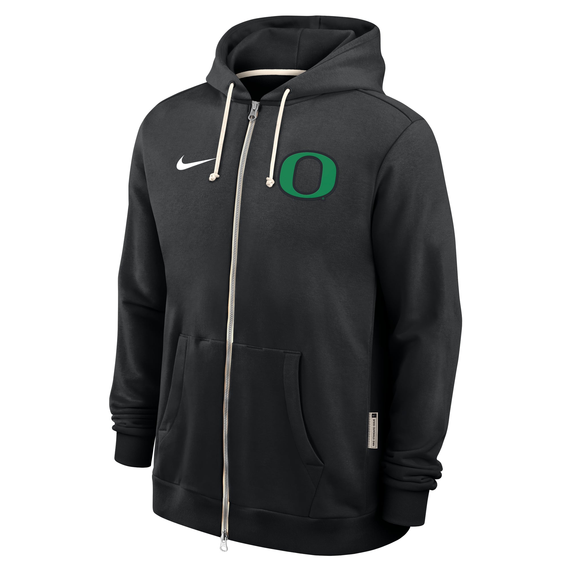 Men's Nike Black Oregon Ducks 2025 Sideline Standard Issue Dri-FIT Full-Zip Hoodie