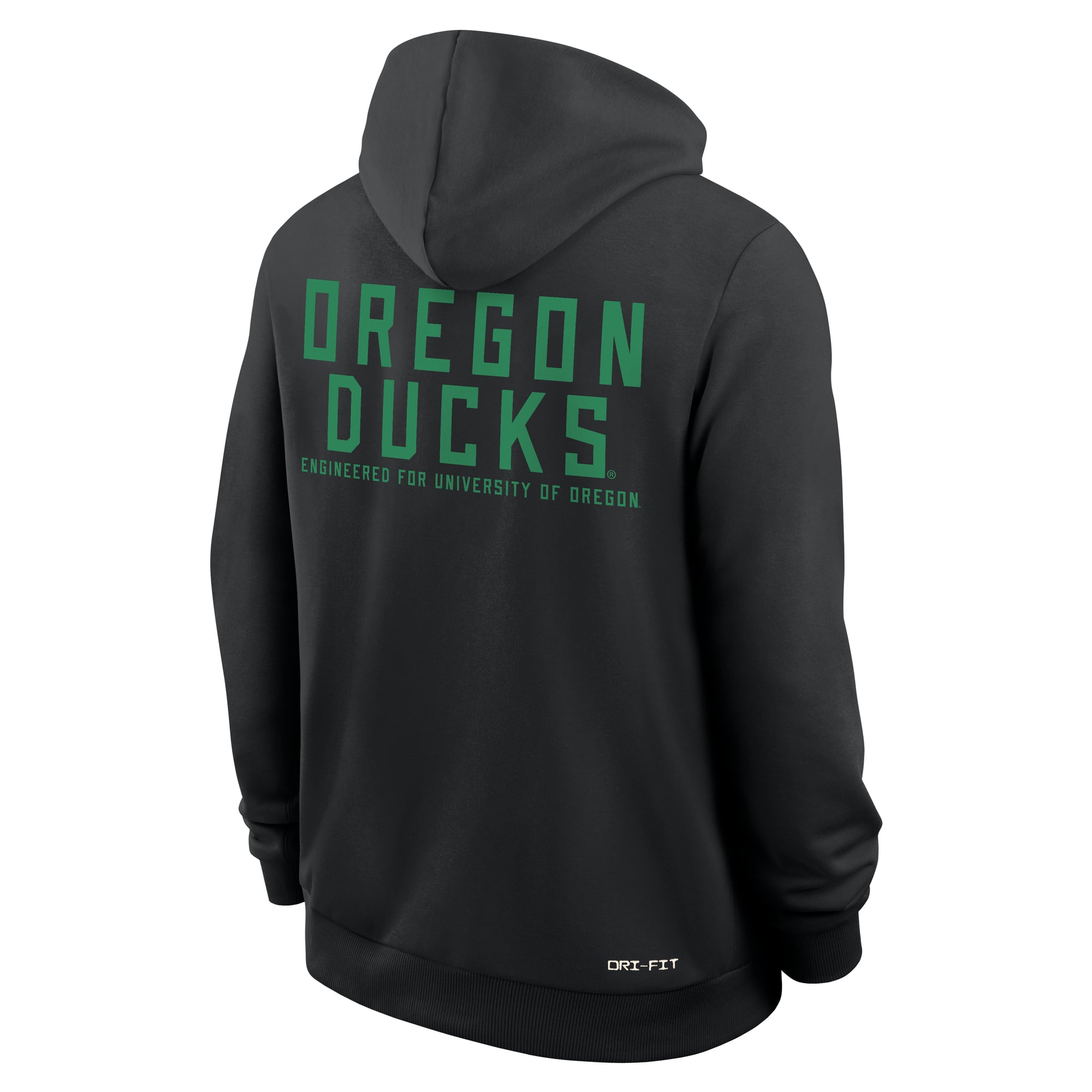 Men's Nike Black Oregon Ducks 2025 Sideline Standard Issue Dri-FIT Full-Zip Hoodie