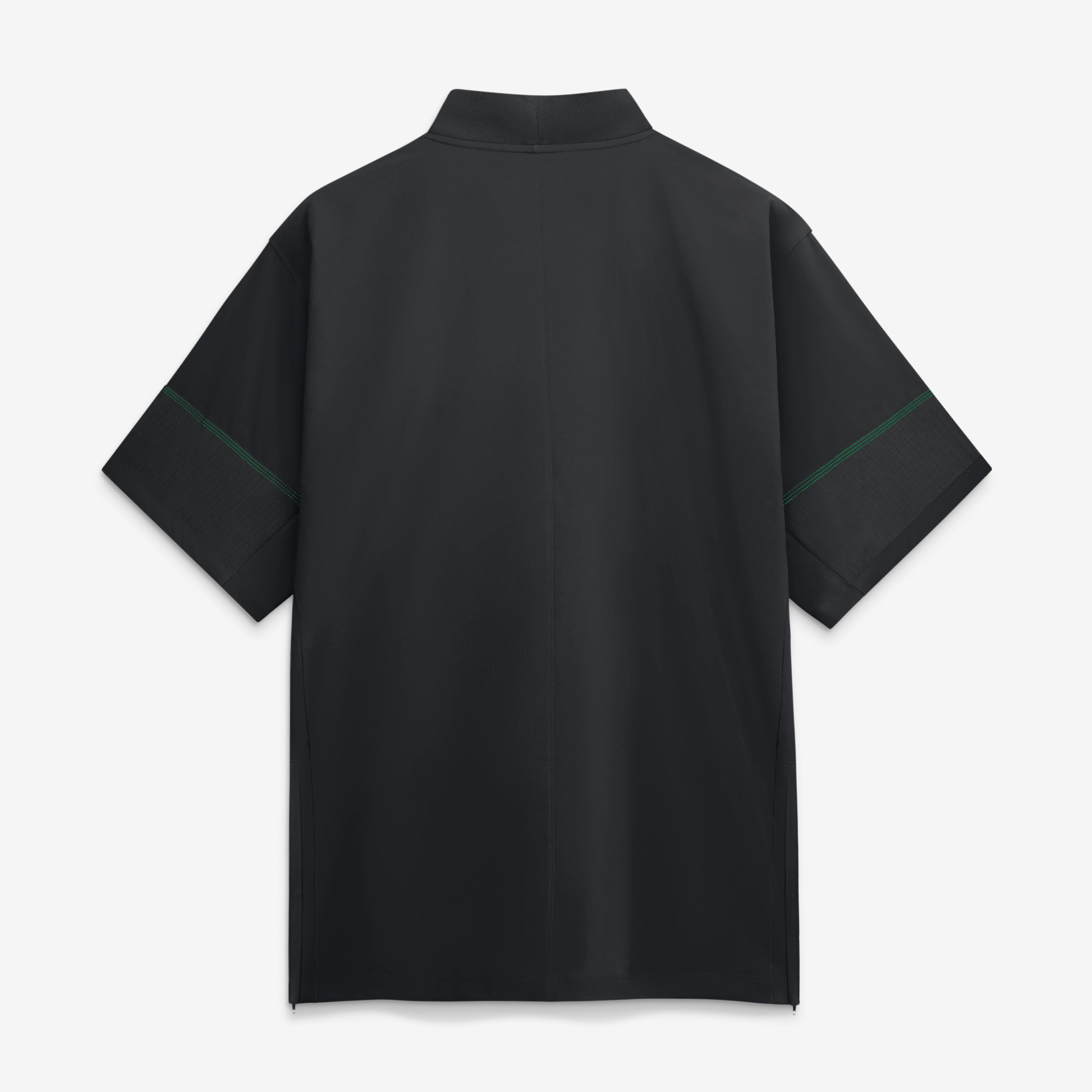 Men's Nike Black Oregon Ducks 2026 Sideline Short Sleeve Quarter-Zip Coaches Jacket