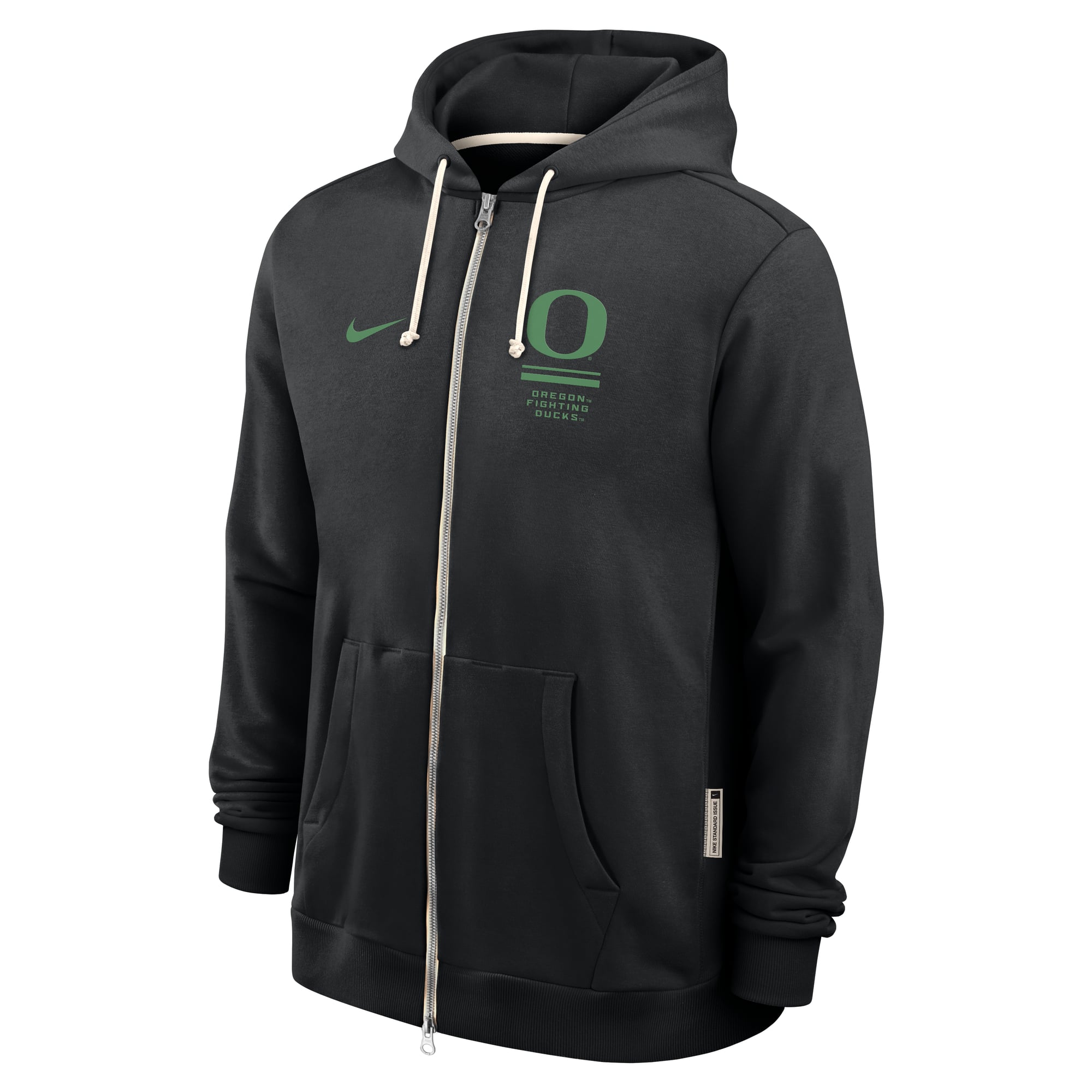 Sweat à capuche zippé Nike vert Oregon Ducks 2026 Sideline Standard Issue Dri-FIT pour homme