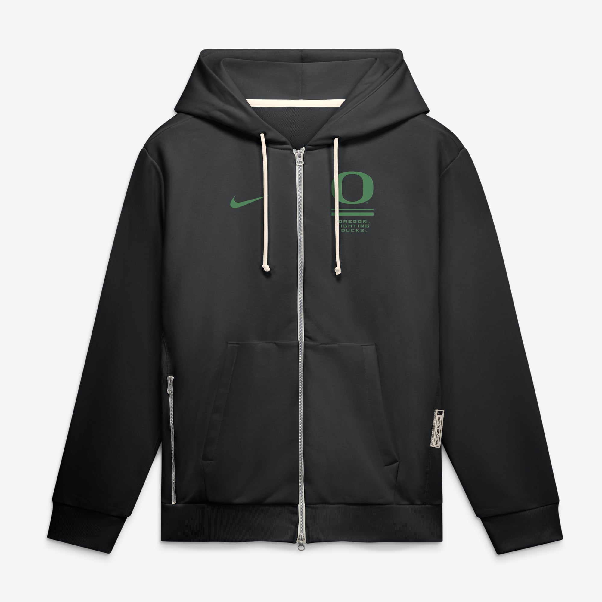 Sweat à capuche zippé Nike vert Oregon Ducks 2026 Sideline Standard Issue Dri-FIT pour homme