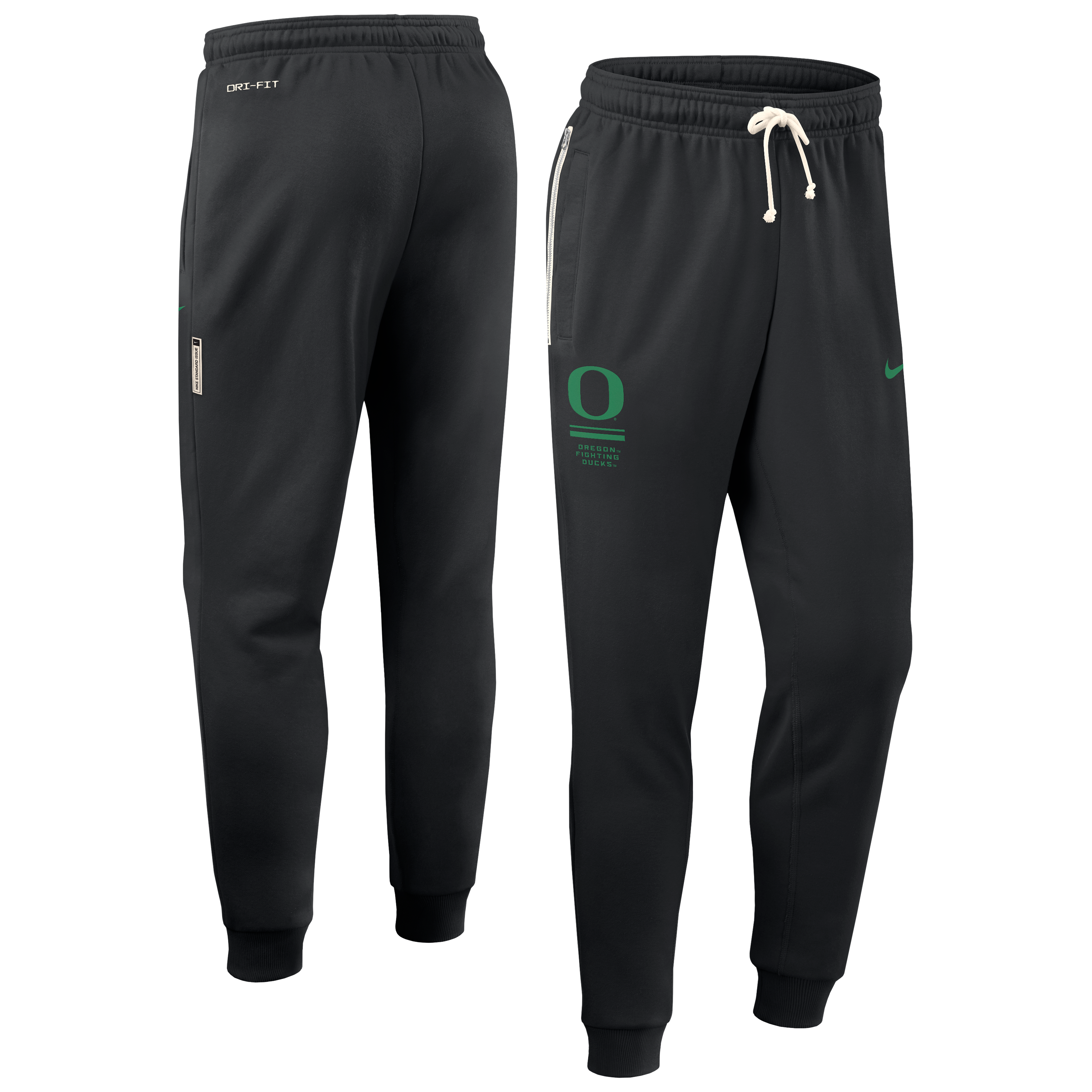 Men's Nike Black Oregon Ducks 2026 Sideline Standard Issue Dri-FIT Taper Pants