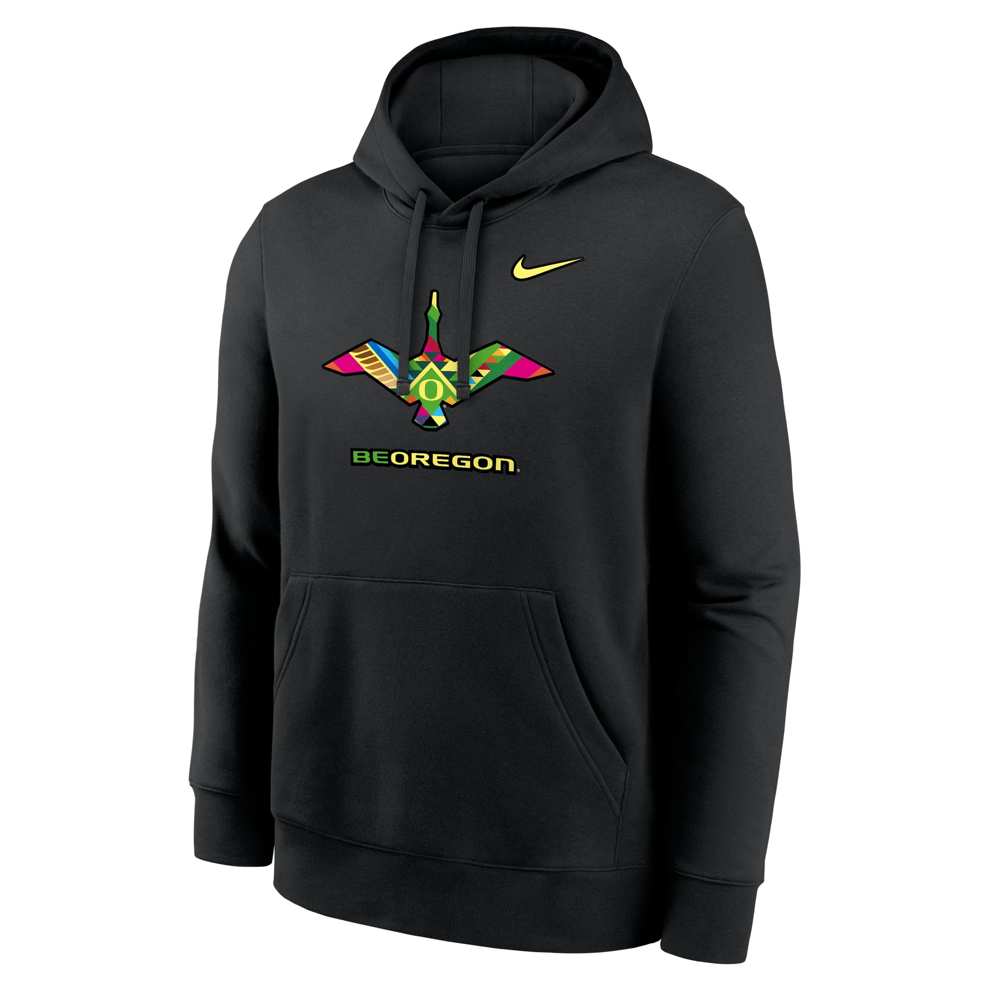 Sweat à capuche Nike noir pour homme, Oregon Ducks Be Club