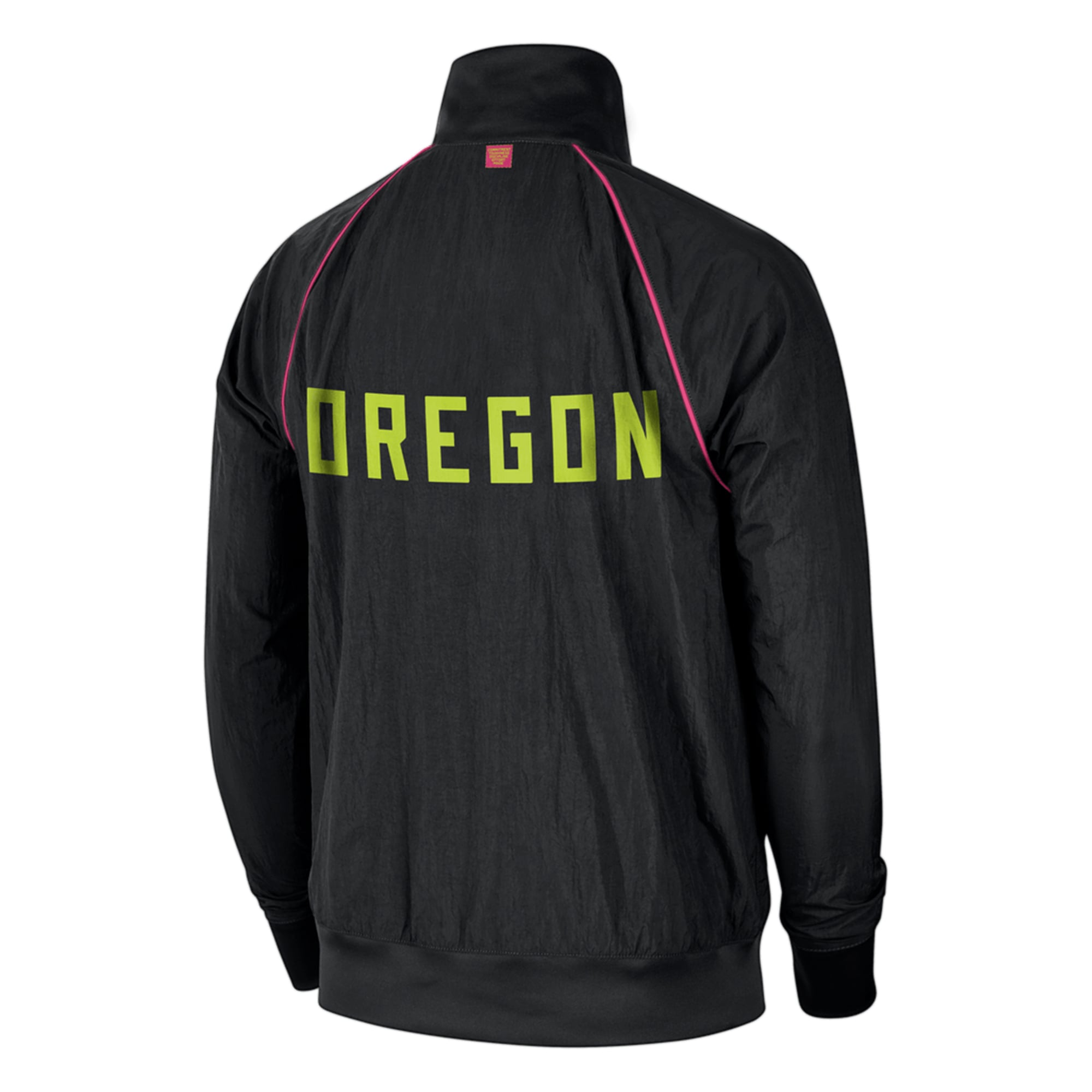 Men's Nike Black Oregon Ducks Breast Cancer Awareness Full-Zip
