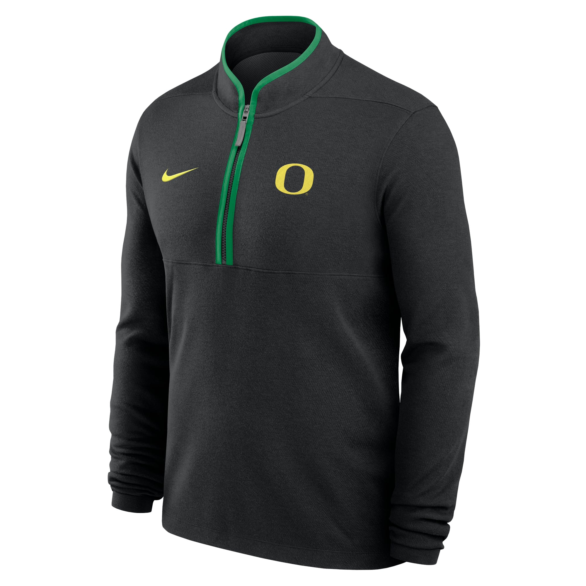 Men's Nike Black Oregon Ducks Courtside Victory Dri-FIT Half-Zip Pullover