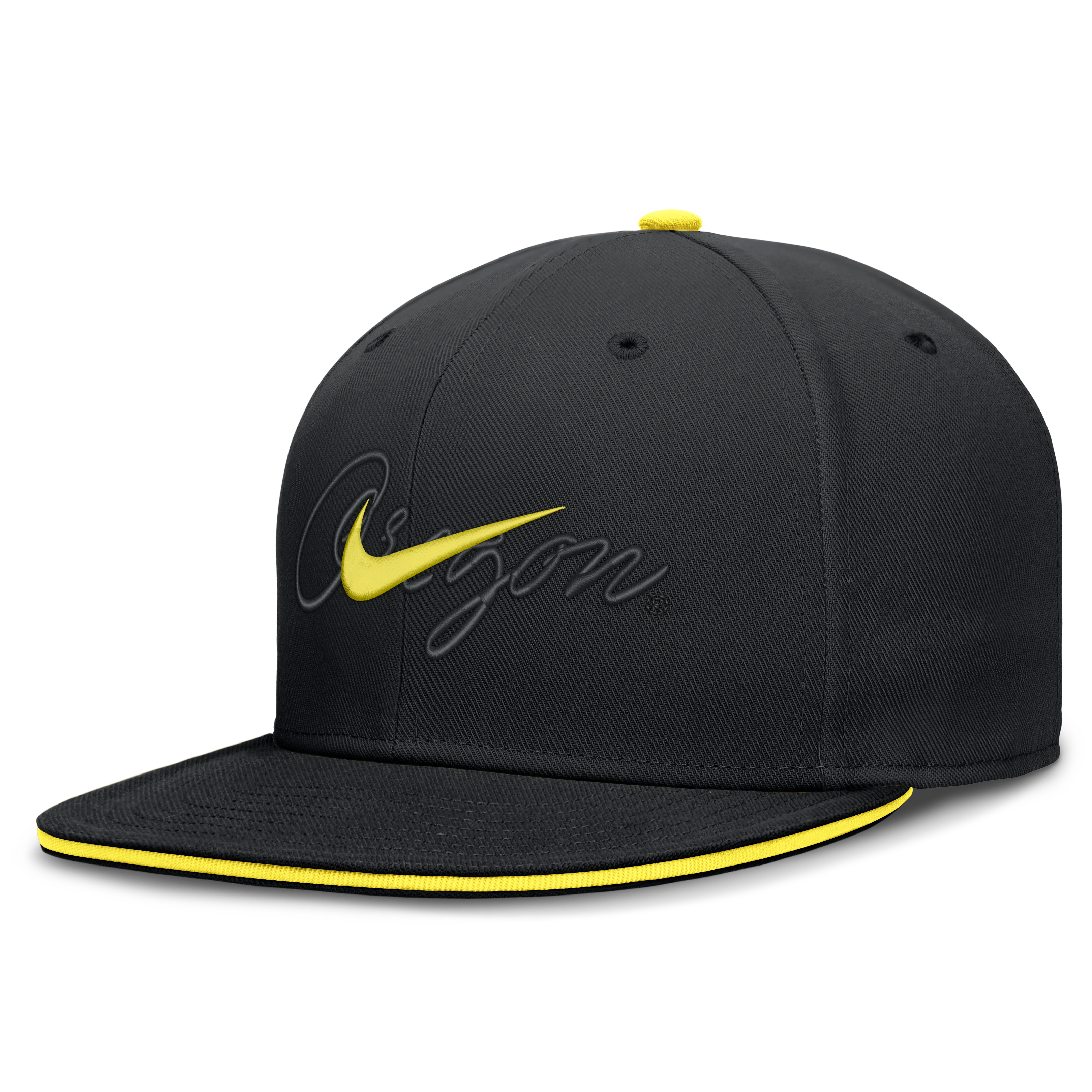 Casquette ajustée Nike Oregon Ducks Dri-FIT Primetime Script noire pour homme