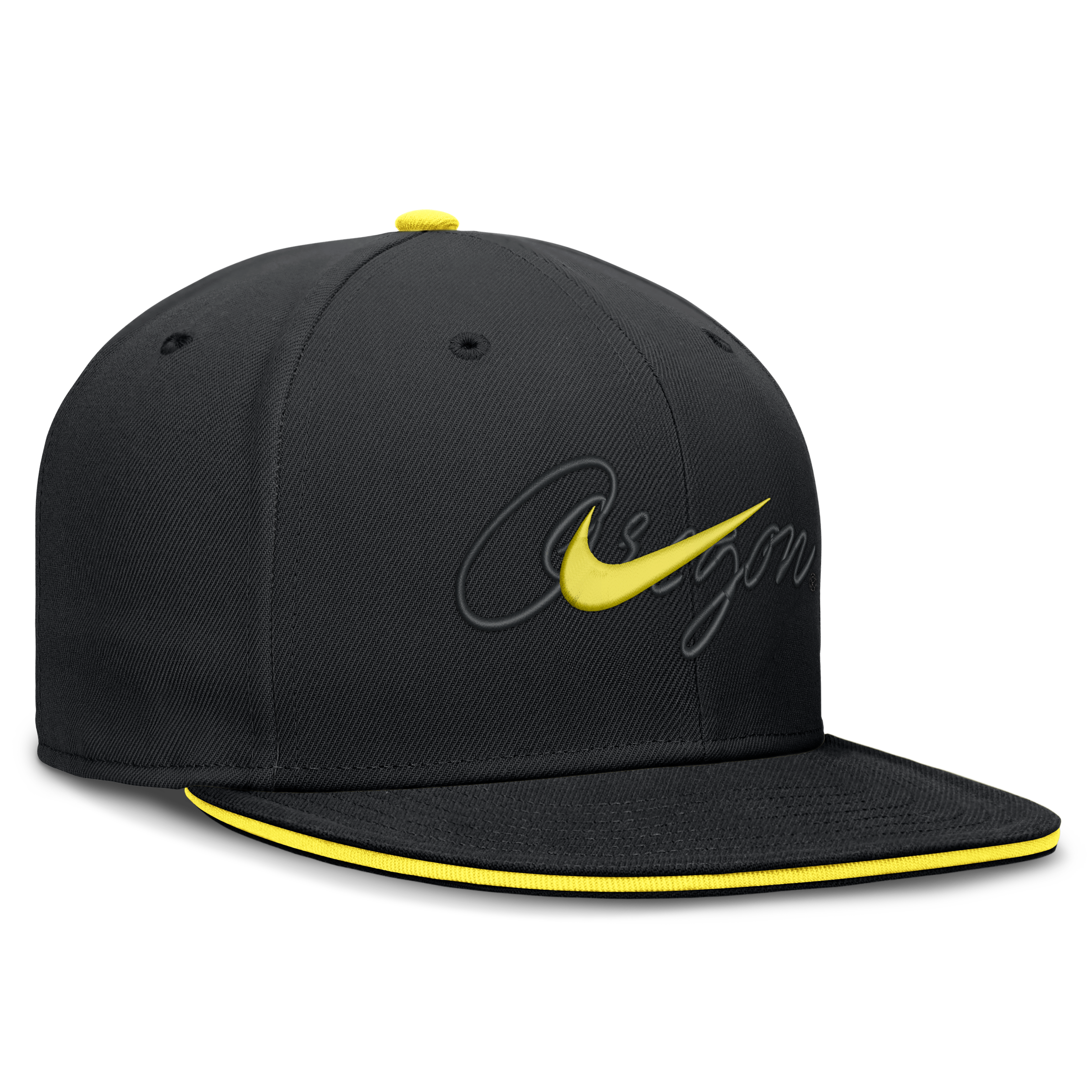 Casquette ajustée Nike Oregon Ducks Dri-FIT Primetime Script noire pour homme