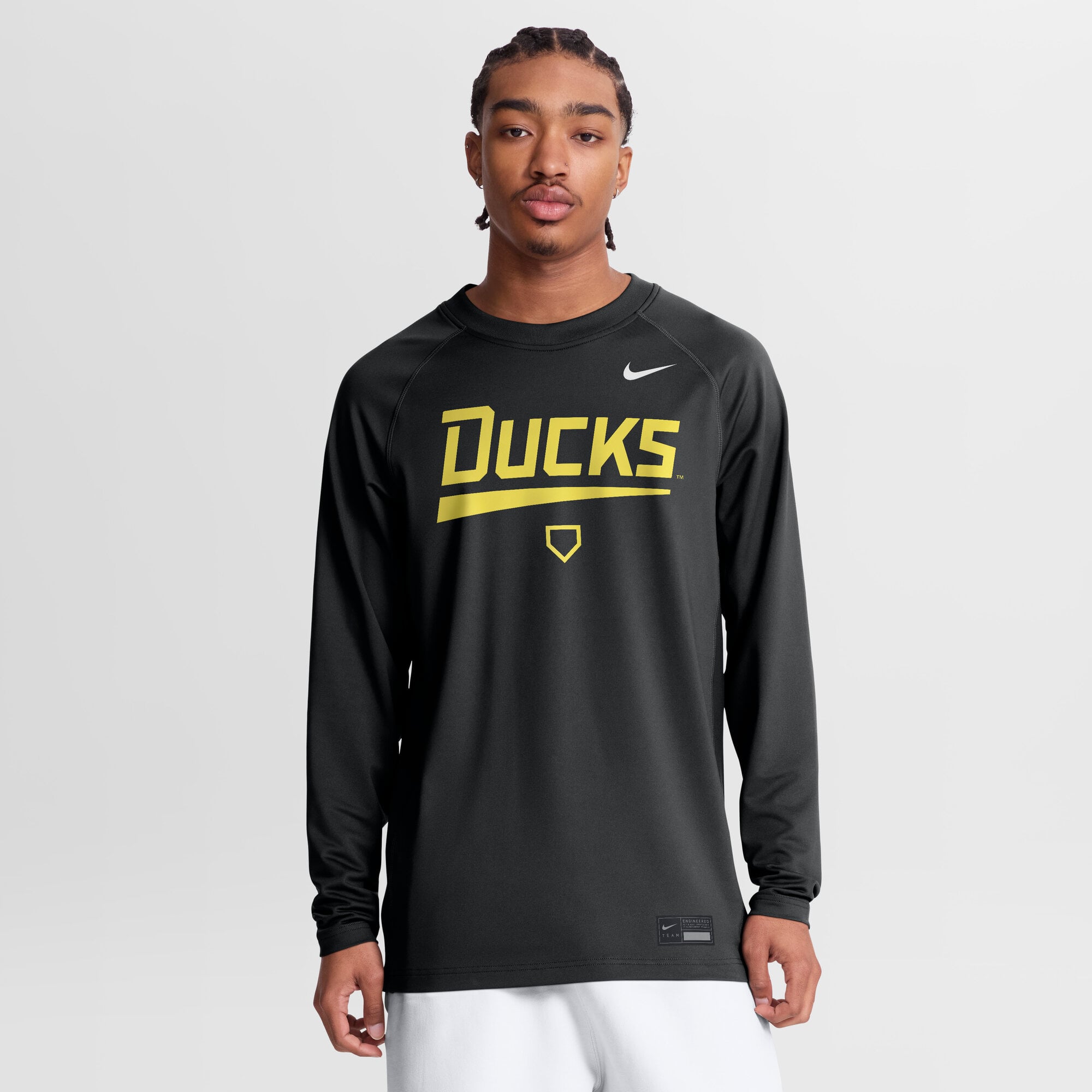 Pull-over léger Nike Oregon Ducks Dugout Dri-FIT noir pour homme