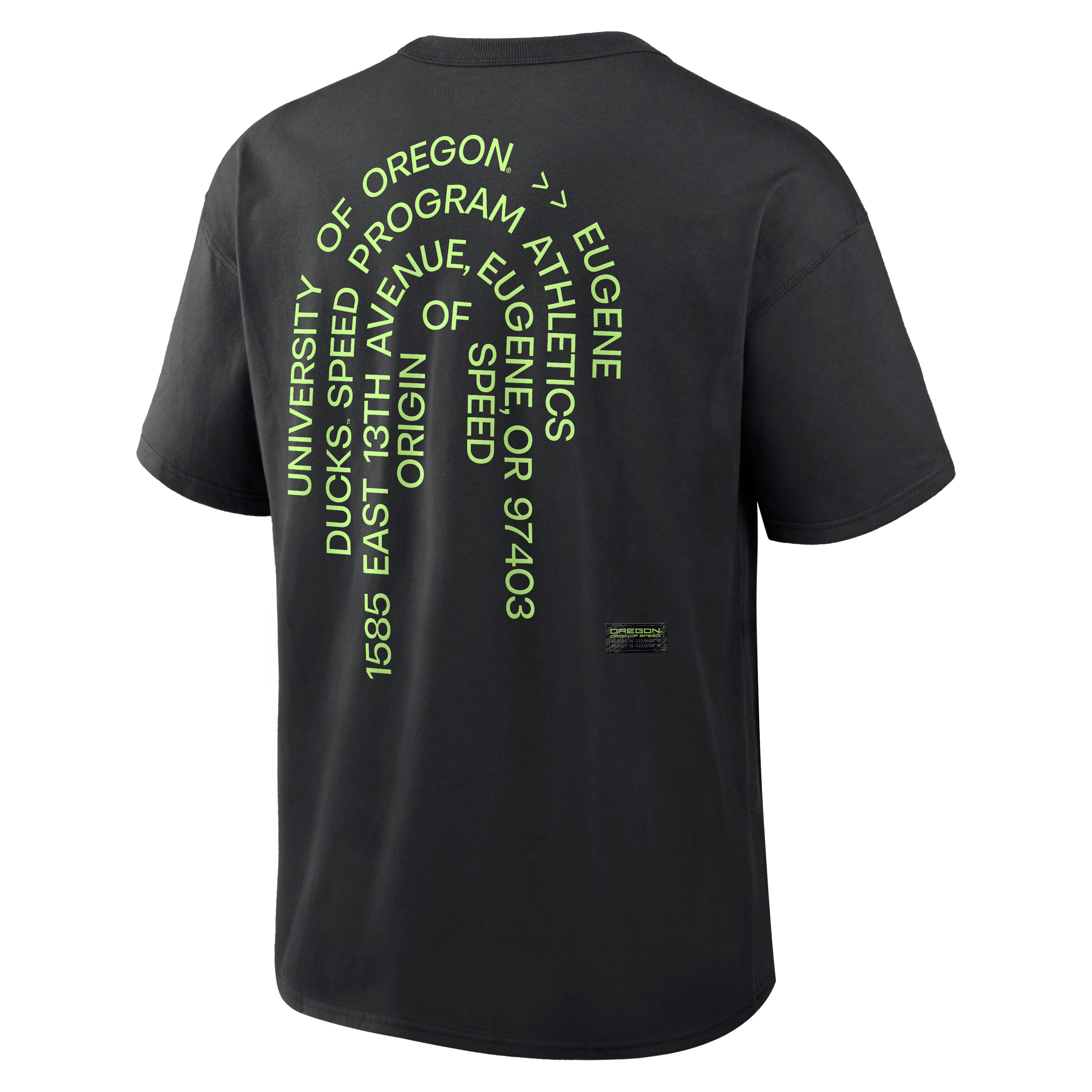 T-shirt Nike Max90 Origin of Speed ​​pour homme, noir, Oregon Ducks