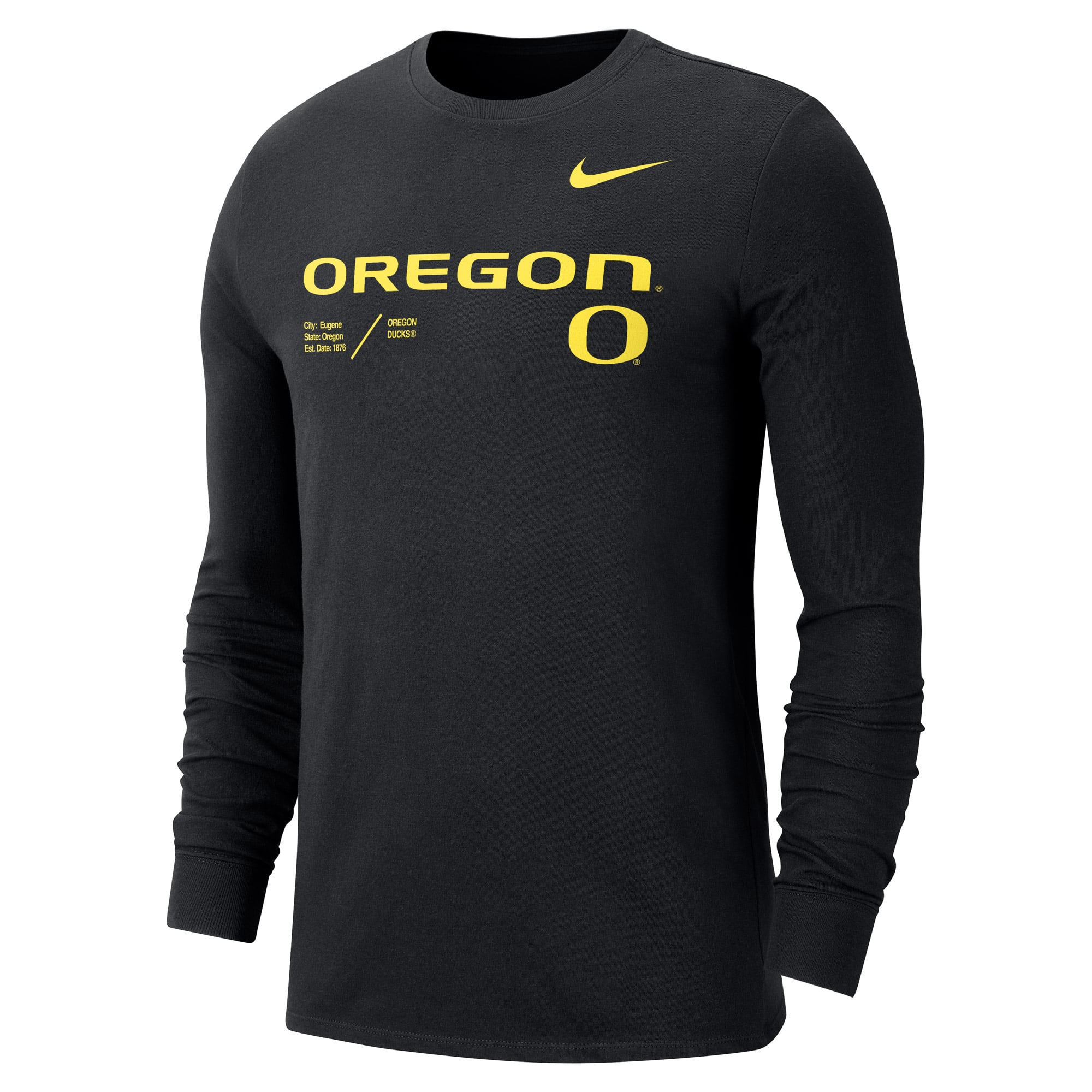 Men's Nike Black Oregon Ducks Team Practice Performance Long