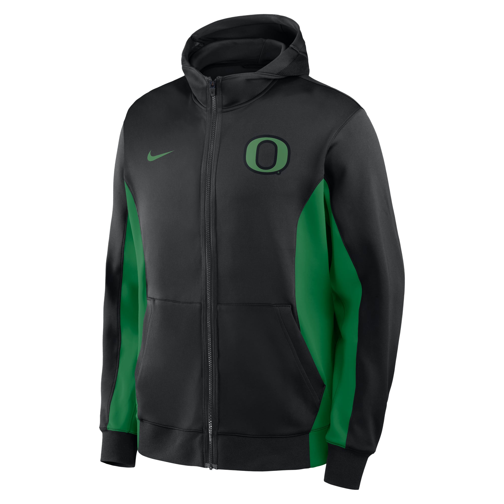 Men's Nike /Green Oregon Ducks Courtside Game Dri-FIT Full-Zip Hooded Jacket