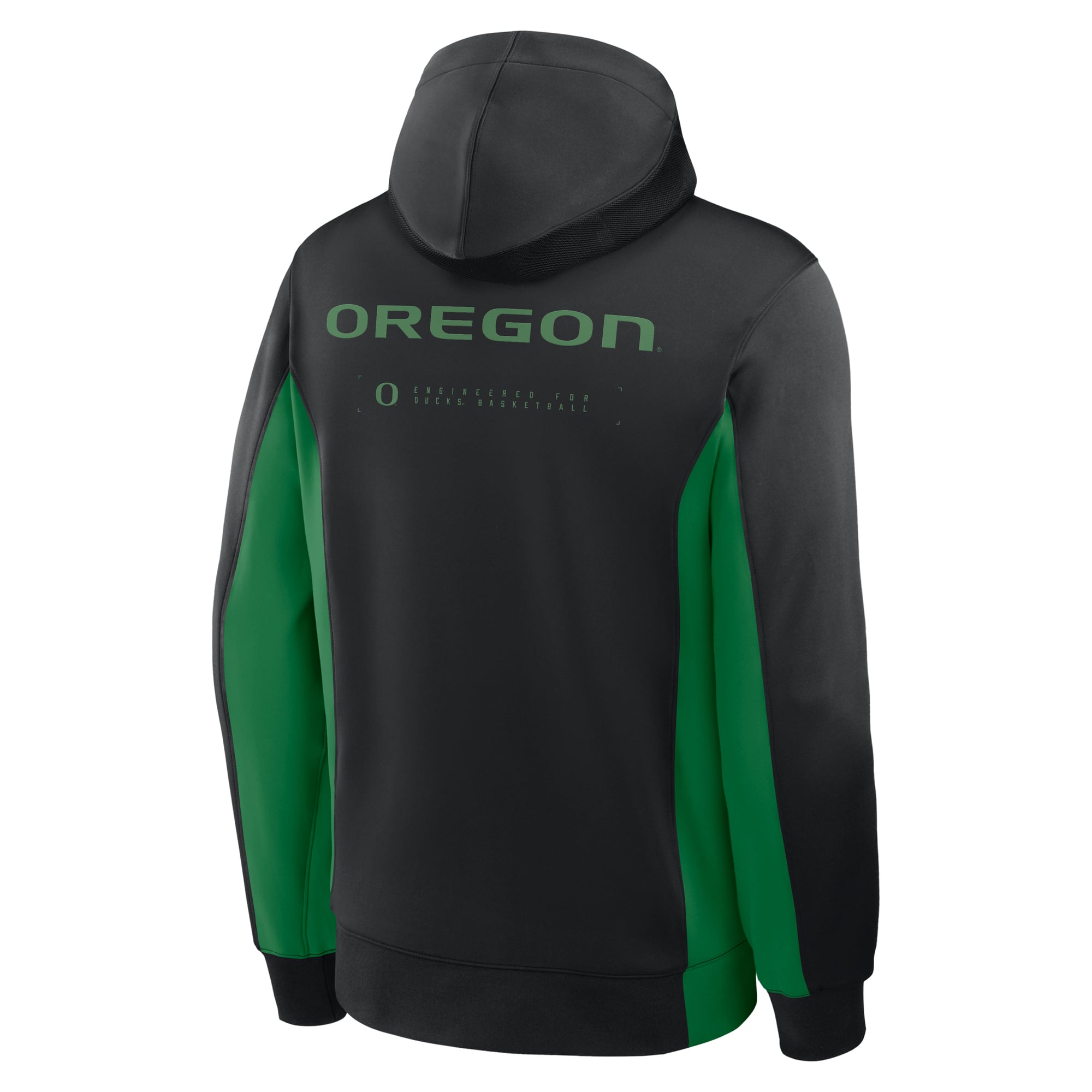 Men's Nike /Green Oregon Ducks Courtside Game Dri-FIT Full-Zip Hooded Jacket
