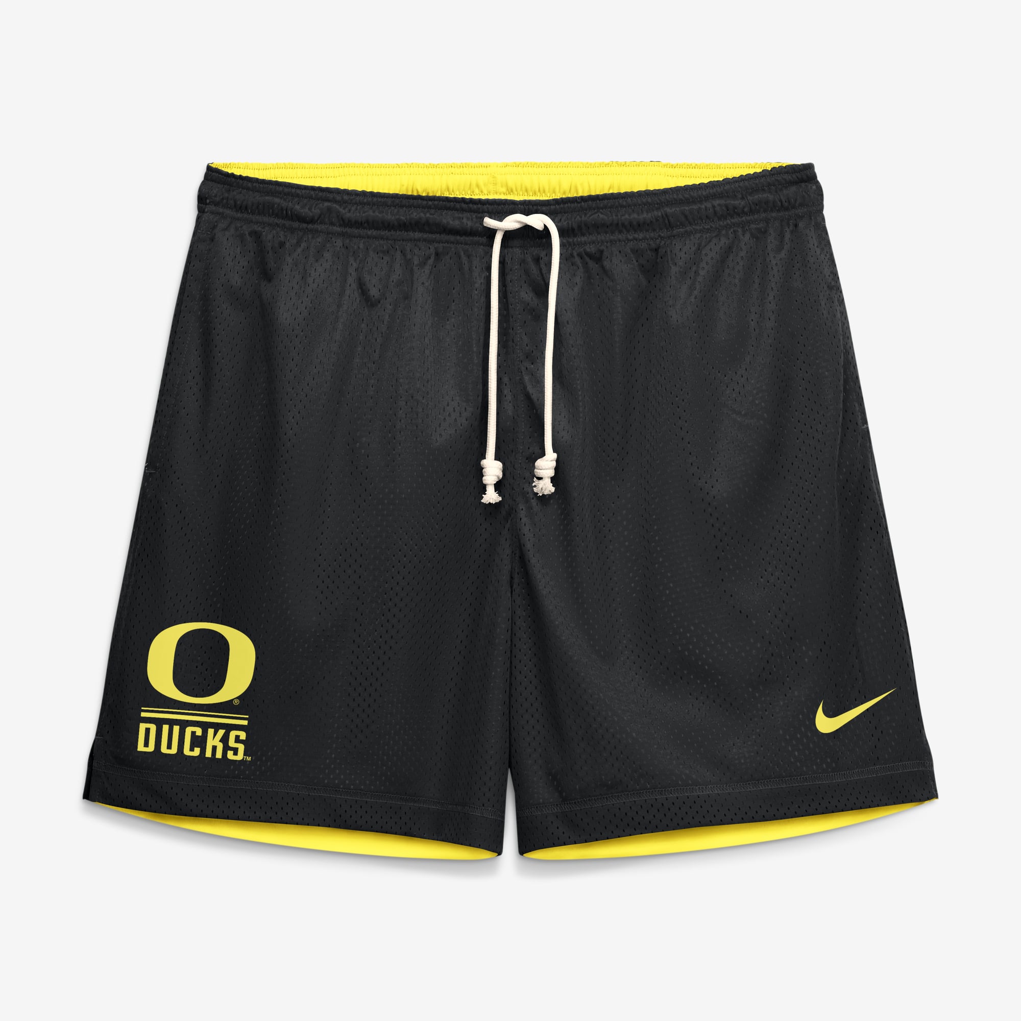 Short réversible Nike Dri-FIT noir/jaune Oregon Ducks Courtside pour homme