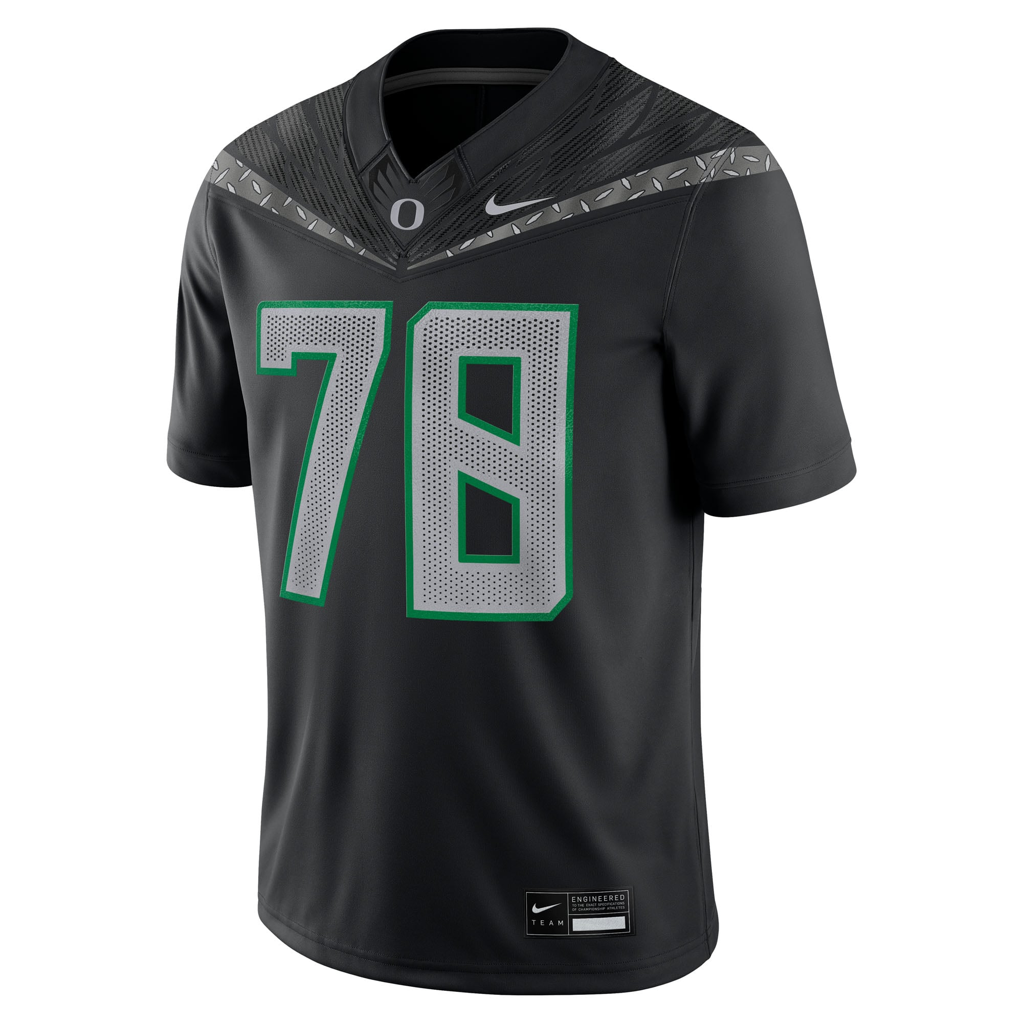 Men's Nike Gernorris Wilson Black Oregon Ducks Home Game Jersey
