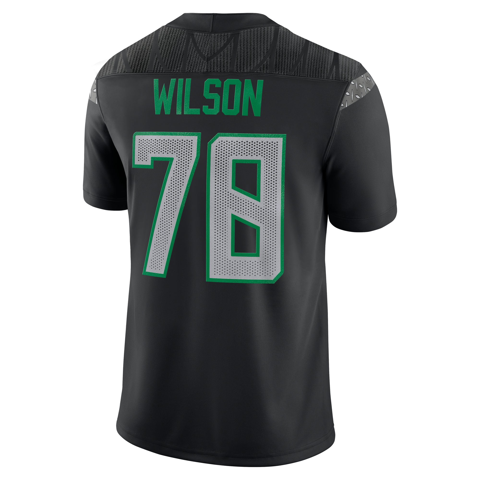 Men's Nike Gernorris Wilson Black Oregon Ducks Home Game Jersey