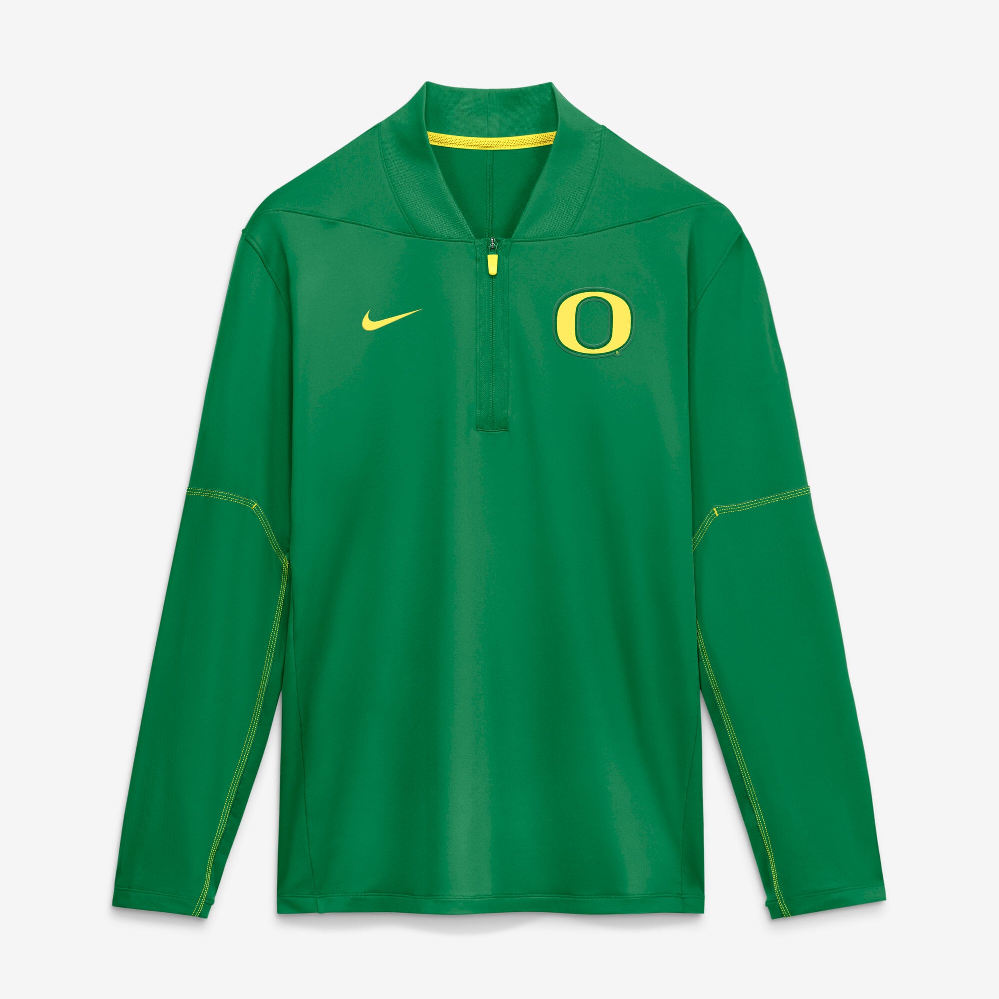 Men's Nike Green Oregon Ducks 2026 Sideline Midweight Half-Zip Dri-FIT Pullover