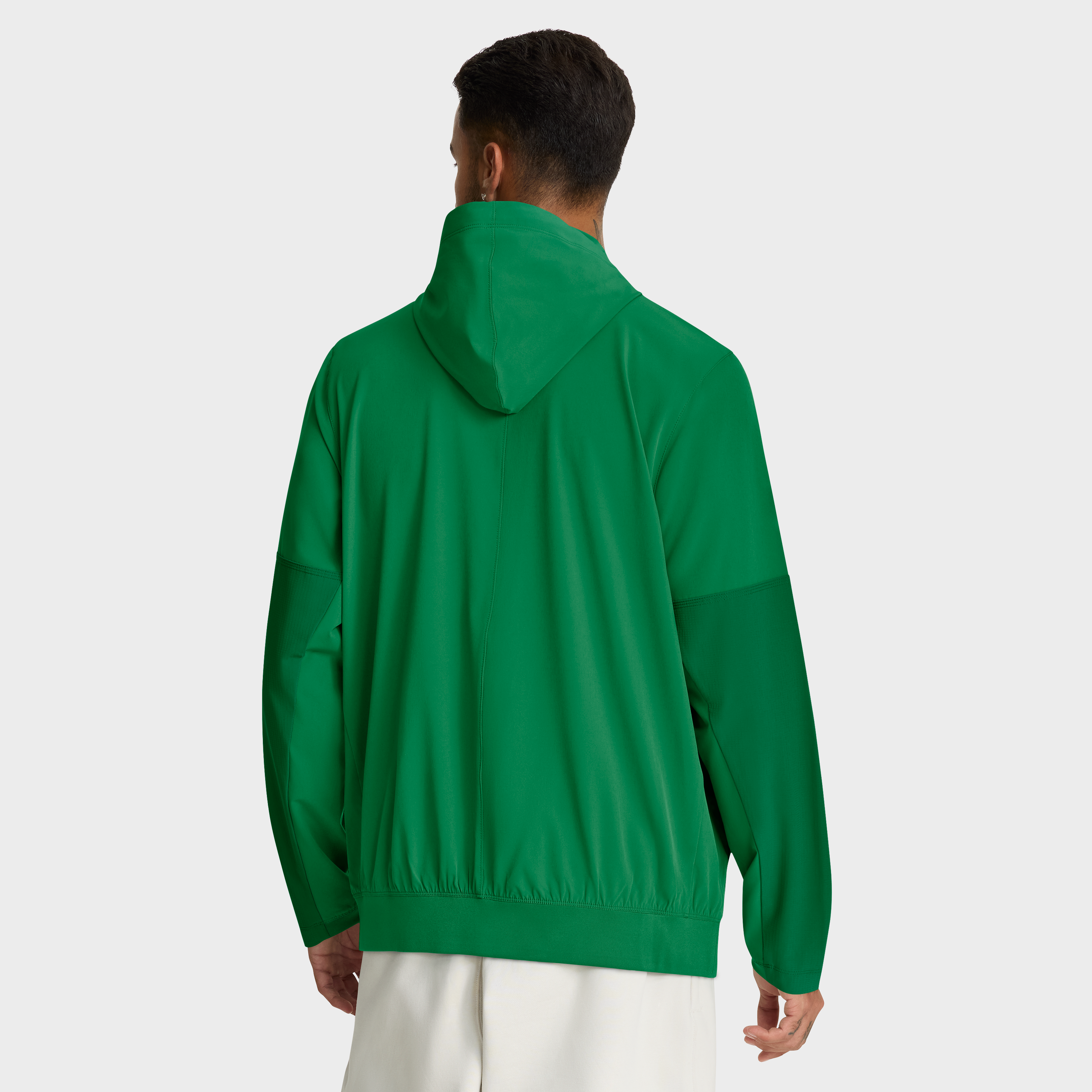 Men's Nike Green Oregon Ducks Anorak Half-Zip Hoodie Jacket