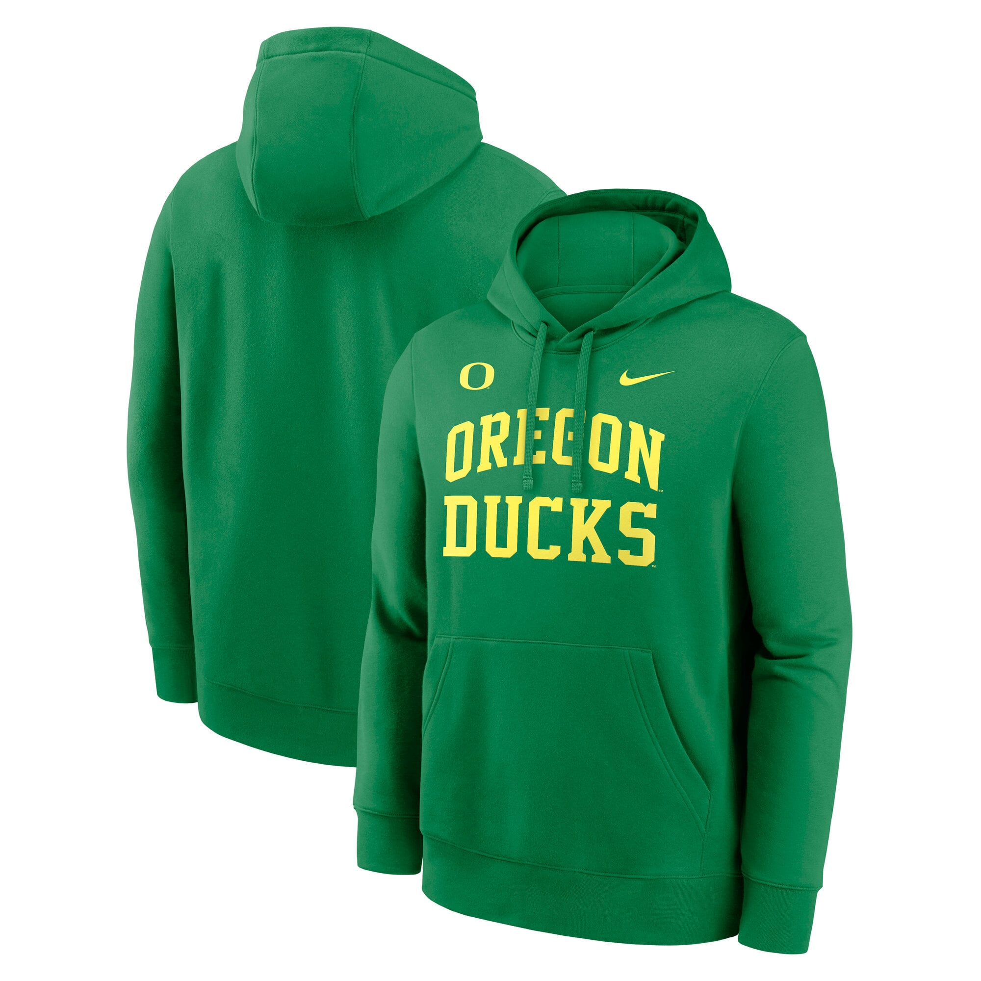 Men's Nike  Green Oregon Ducks Primetime Arched Club Fleece Pullover Hoodie