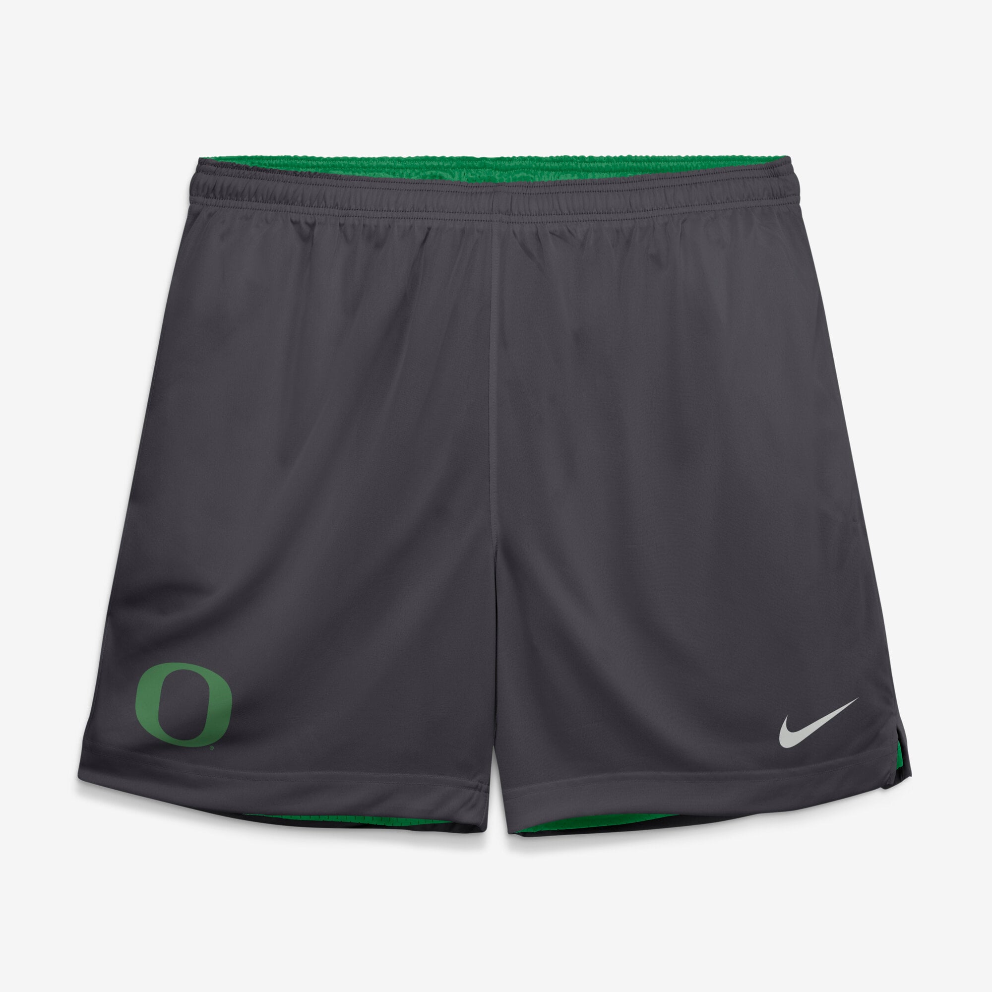 Short réversible Dri-FIT Nike vert/anthracite Oregon Ducks 2026 Sideline Standard Issue pour homme