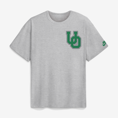 Oregon Ducks Nike Legacy Logo Max90 T-Shirt - Heather Gray
