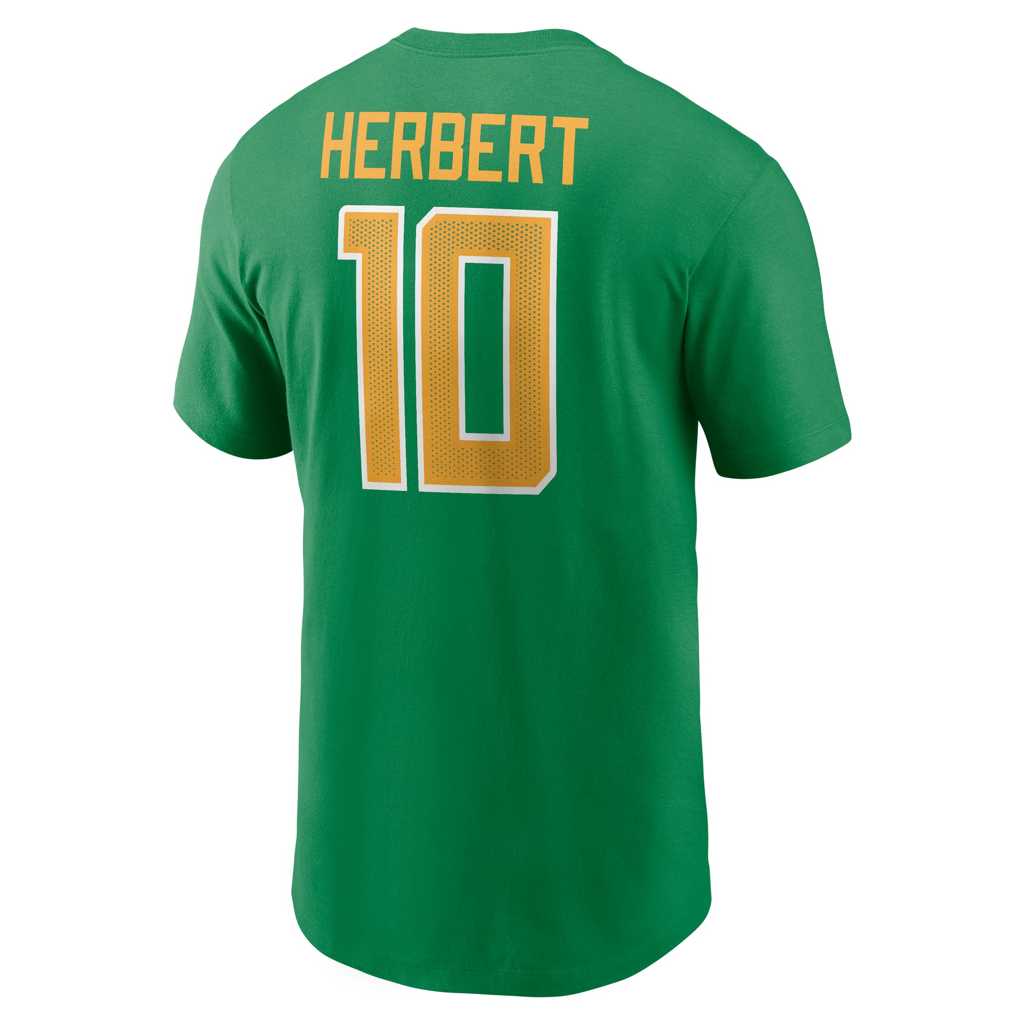 Men's Nike Justin Herbert Green Oregon Ducks Name & Number T-Shirt