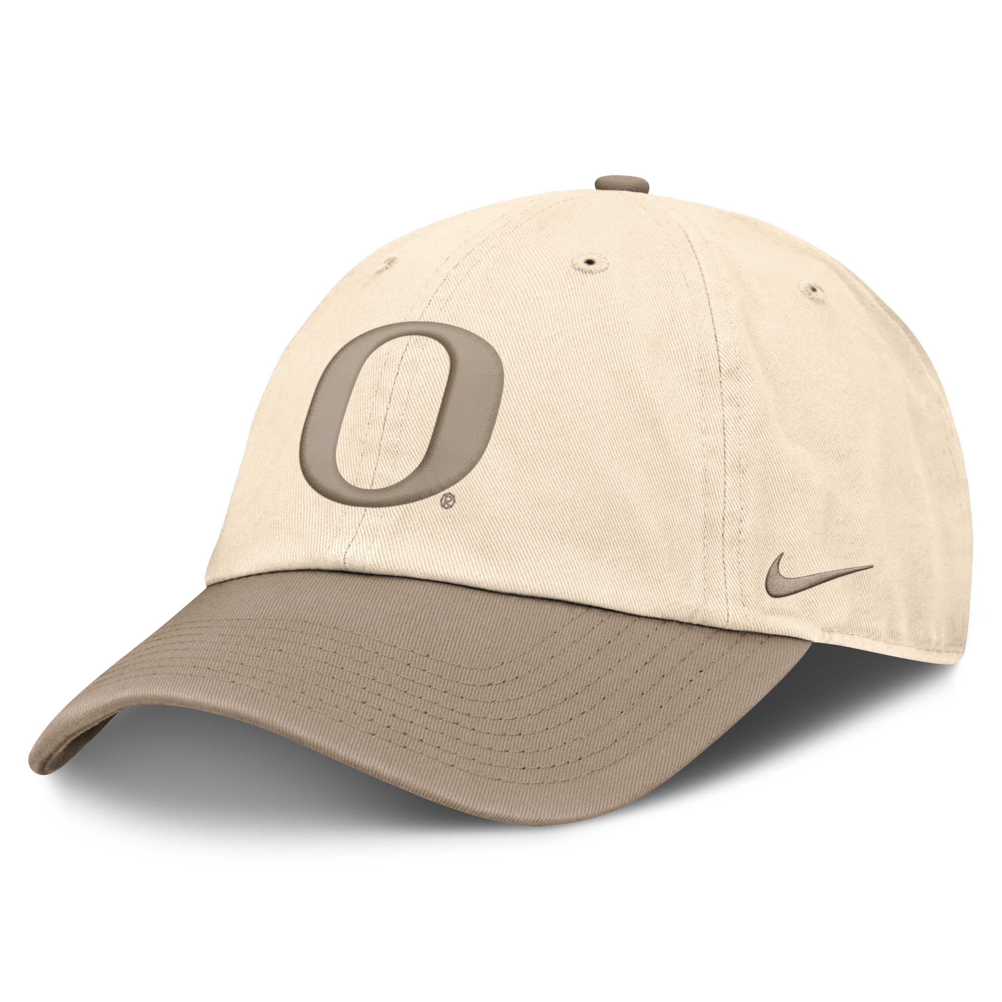 Men's Nike Natural/Khaki Oregon Ducks Two-Tone Club Adjustable Hat