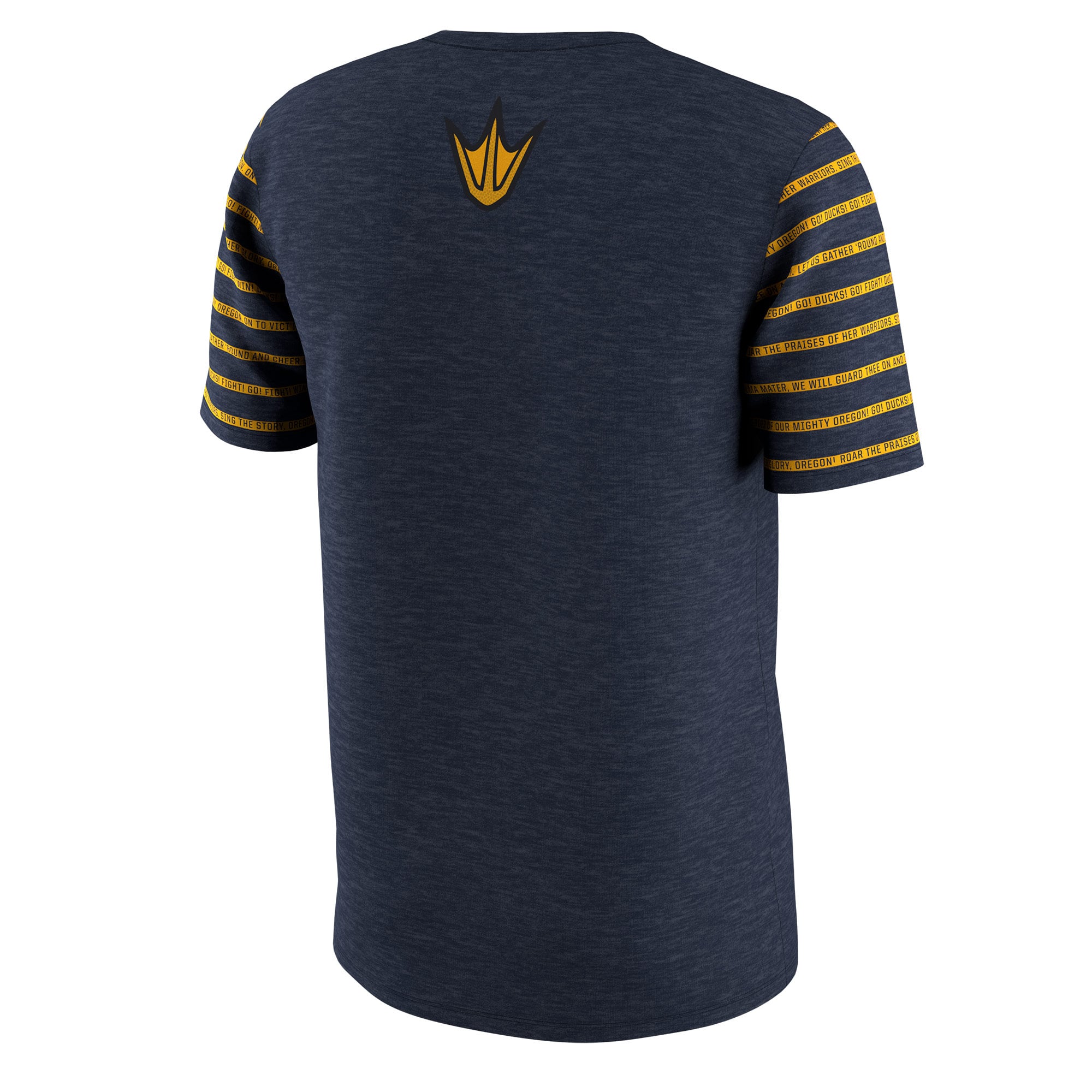 Men's Nike Navy Oregon Webfoots Tri-Blend T-Shirt