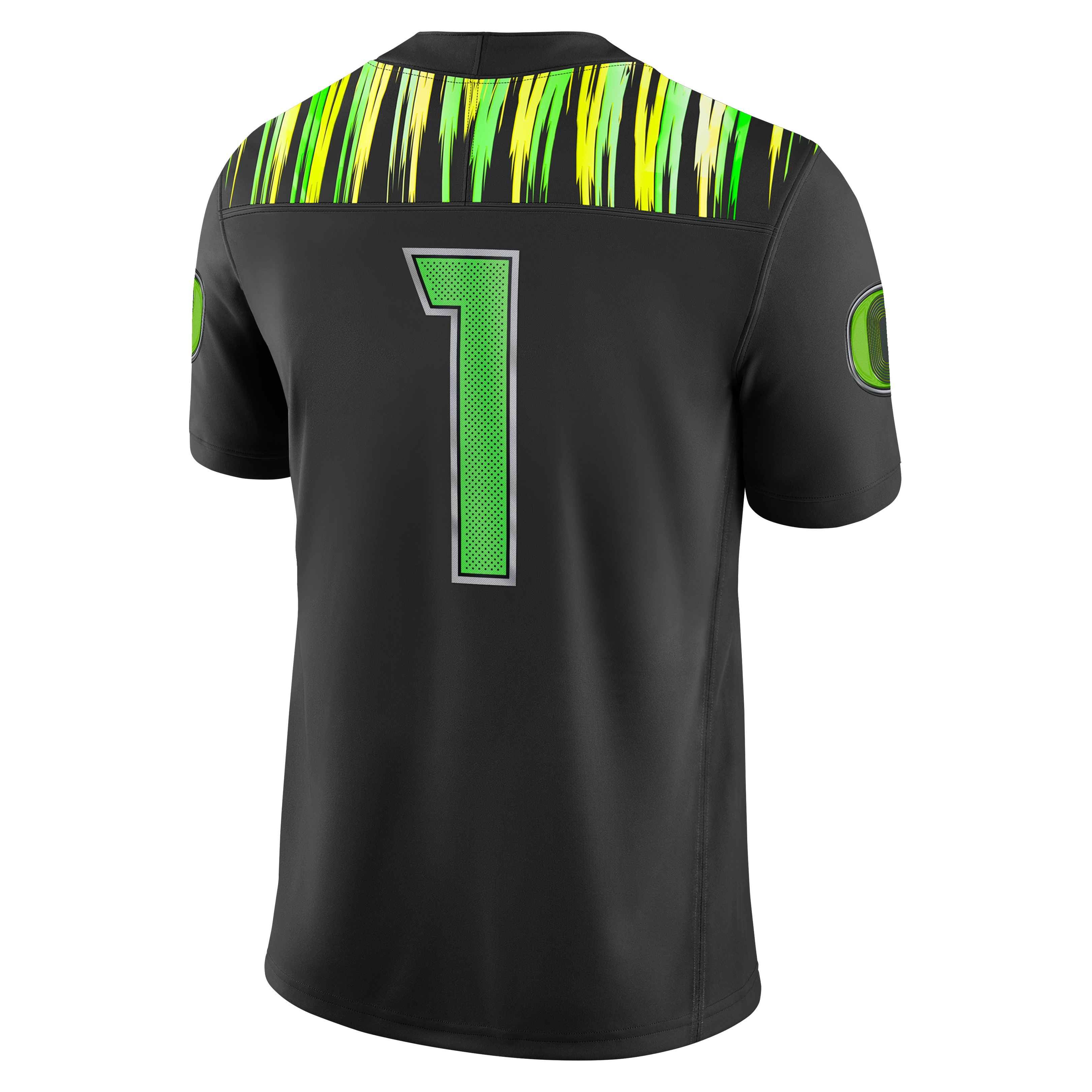 Maillot Nike Vapor F.U.S.E. Stitched Limited pour homme, numéro 1 noir, Oregon Ducks Origin of Speed