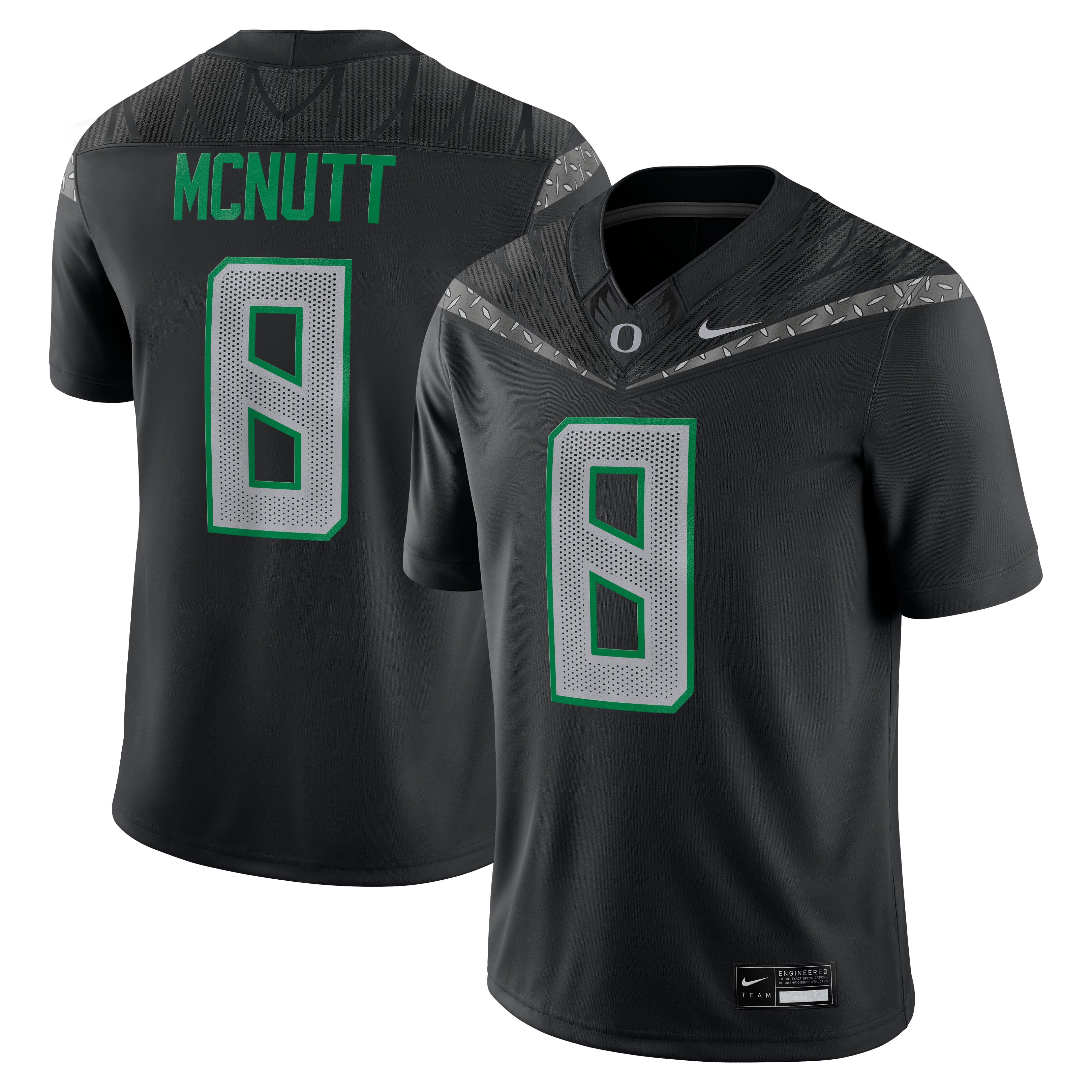 Men's Nike Trey McNutt Black Oregon Ducks Home Game Jersey