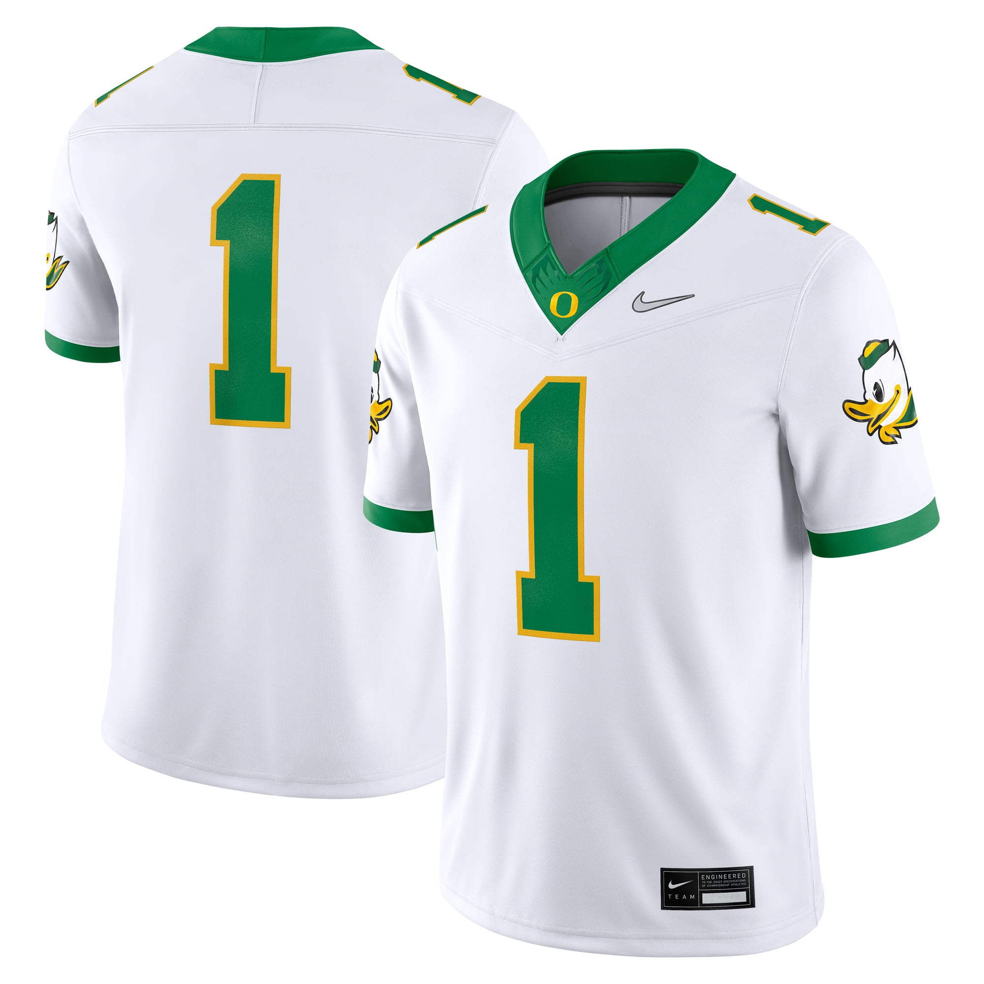 Maillot de match alternatif Nike blanc Oregon Ducks pour homme