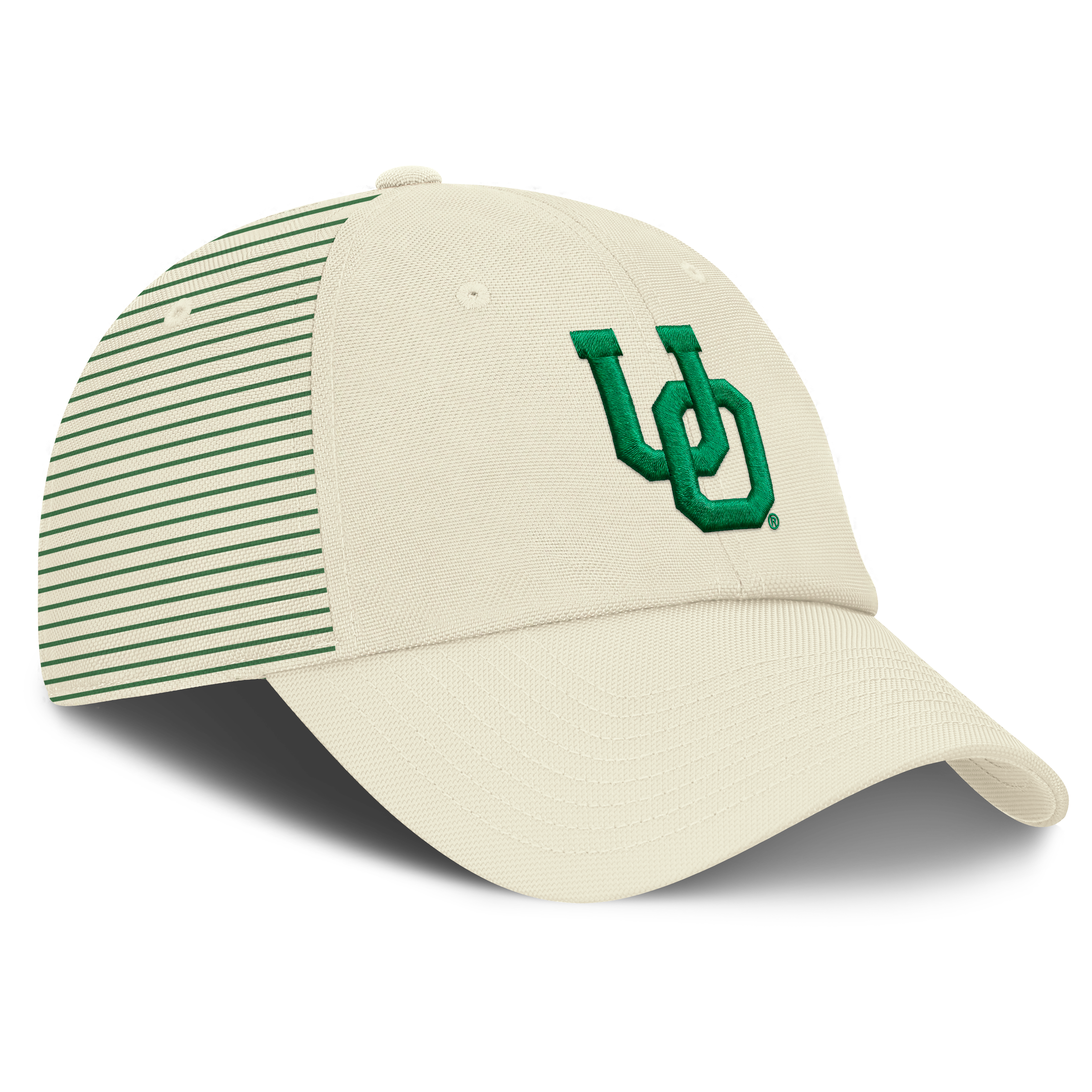 Casquette ajustable Nike blanche pour homme avec logo Vault des Oregon Ducks et logo rayé Club Dri-FIT