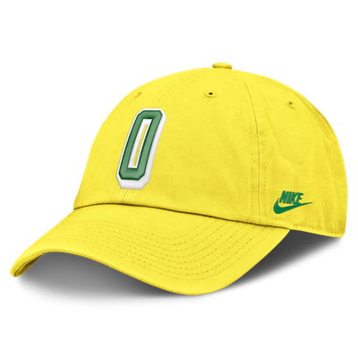  Oregon Ducks Nike Legacy Letter & Mascot Club Adjustable Hat - Yellow