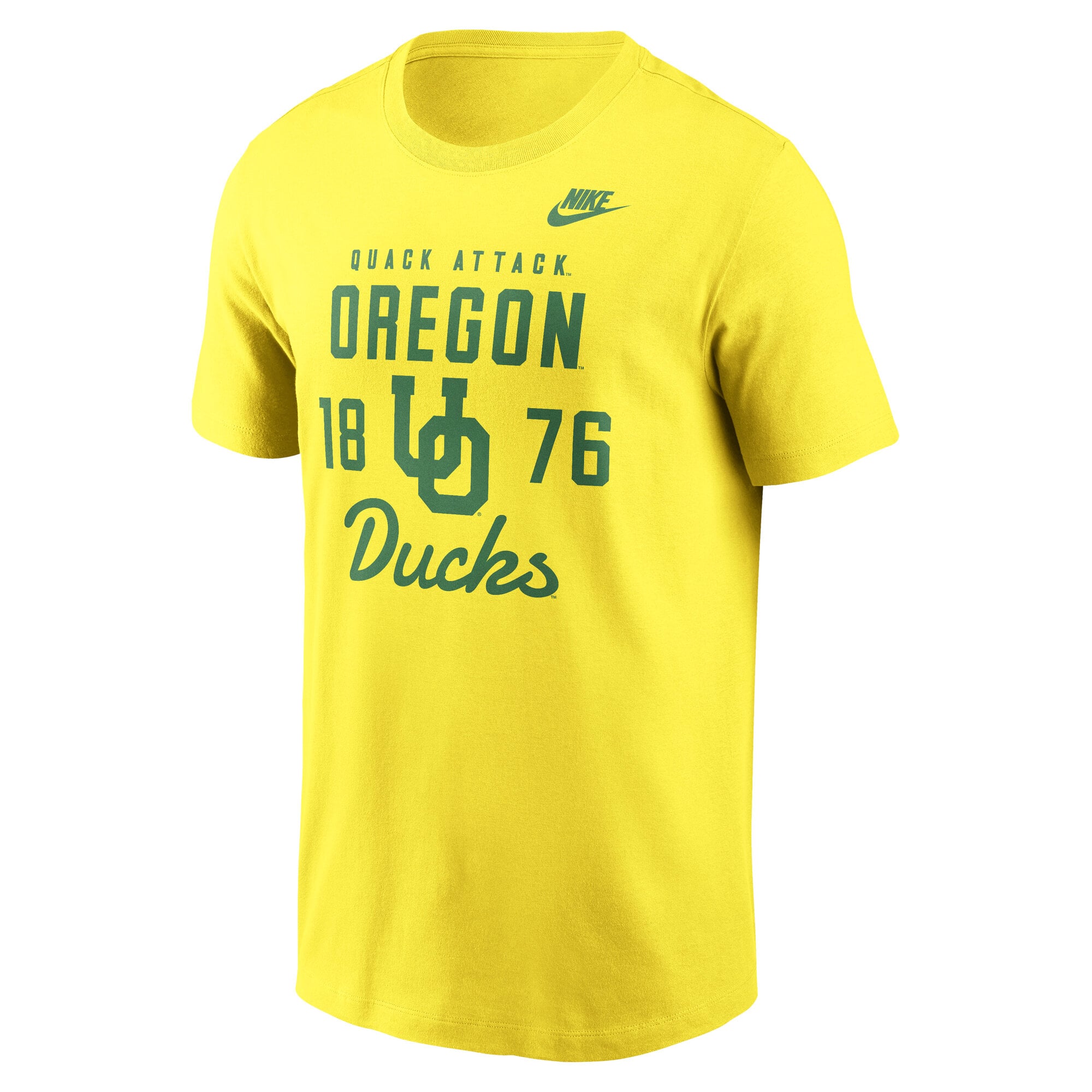 T-shirt Nike jaune Oregon Ducks Legacy Stacked Established pour homme
