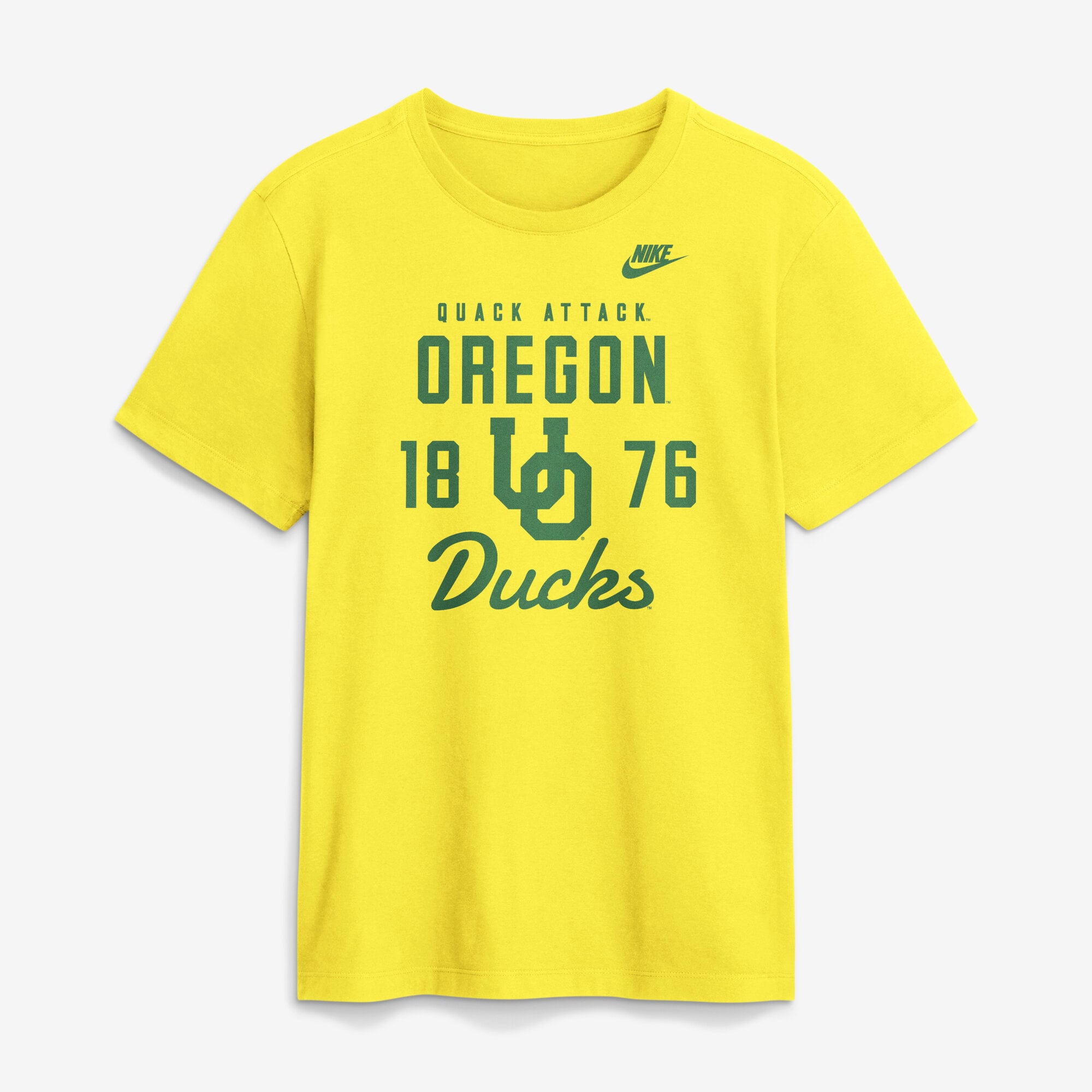T-shirt Nike jaune Oregon Ducks Legacy Stacked Established pour homme